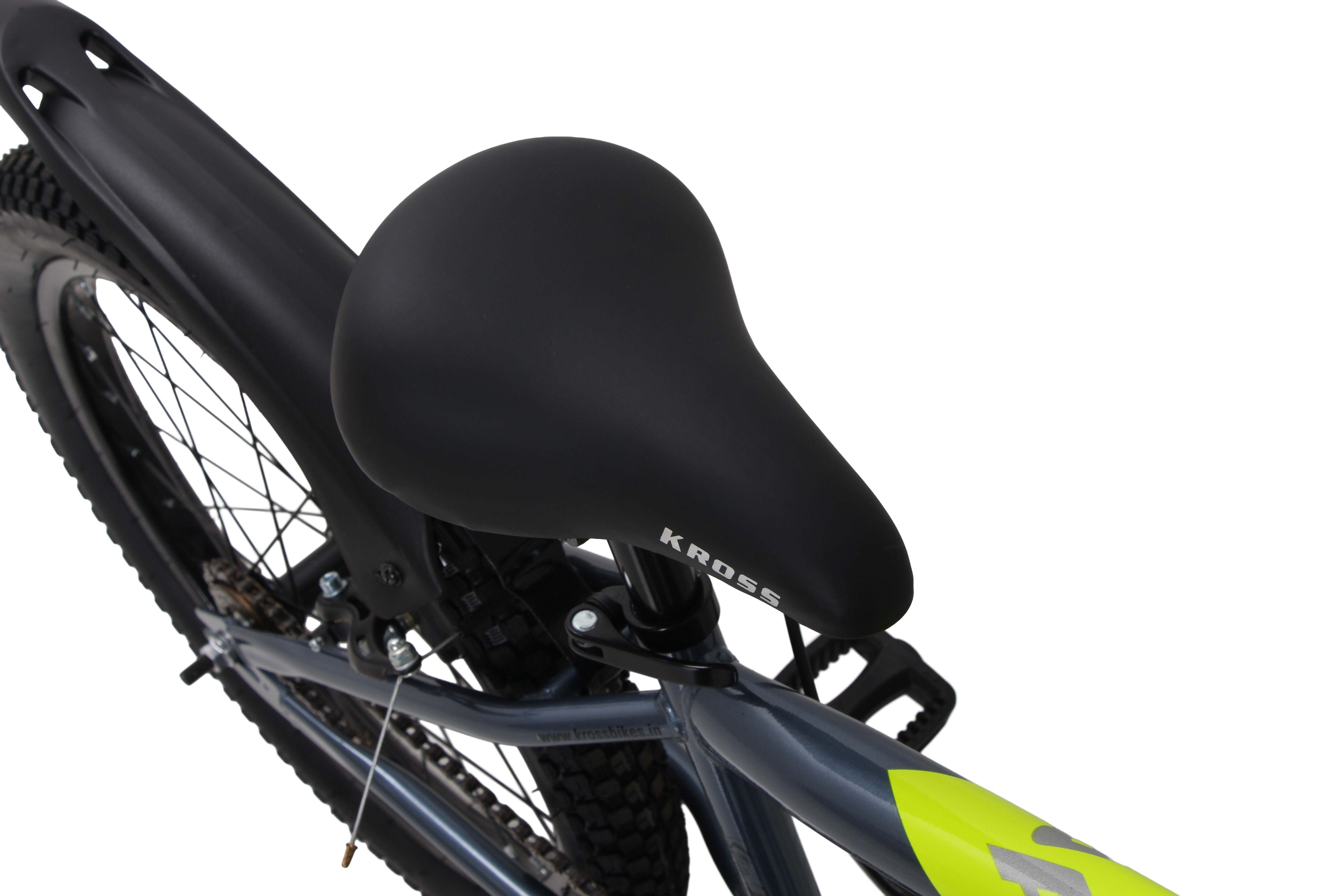 Kross Aviator 20T Kids Bicycle Grey & Green | Single Speed with V-Brakes