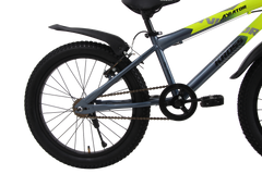 Kross Aviator 20T Kids Bicycle Grey & Green | Single Speed with V-Brakes