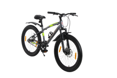 Kross Maximus Pro 24T MTB Cycle – 24" Tyres, Suspension Fork, Single Speed, Dual Disc (Grey)