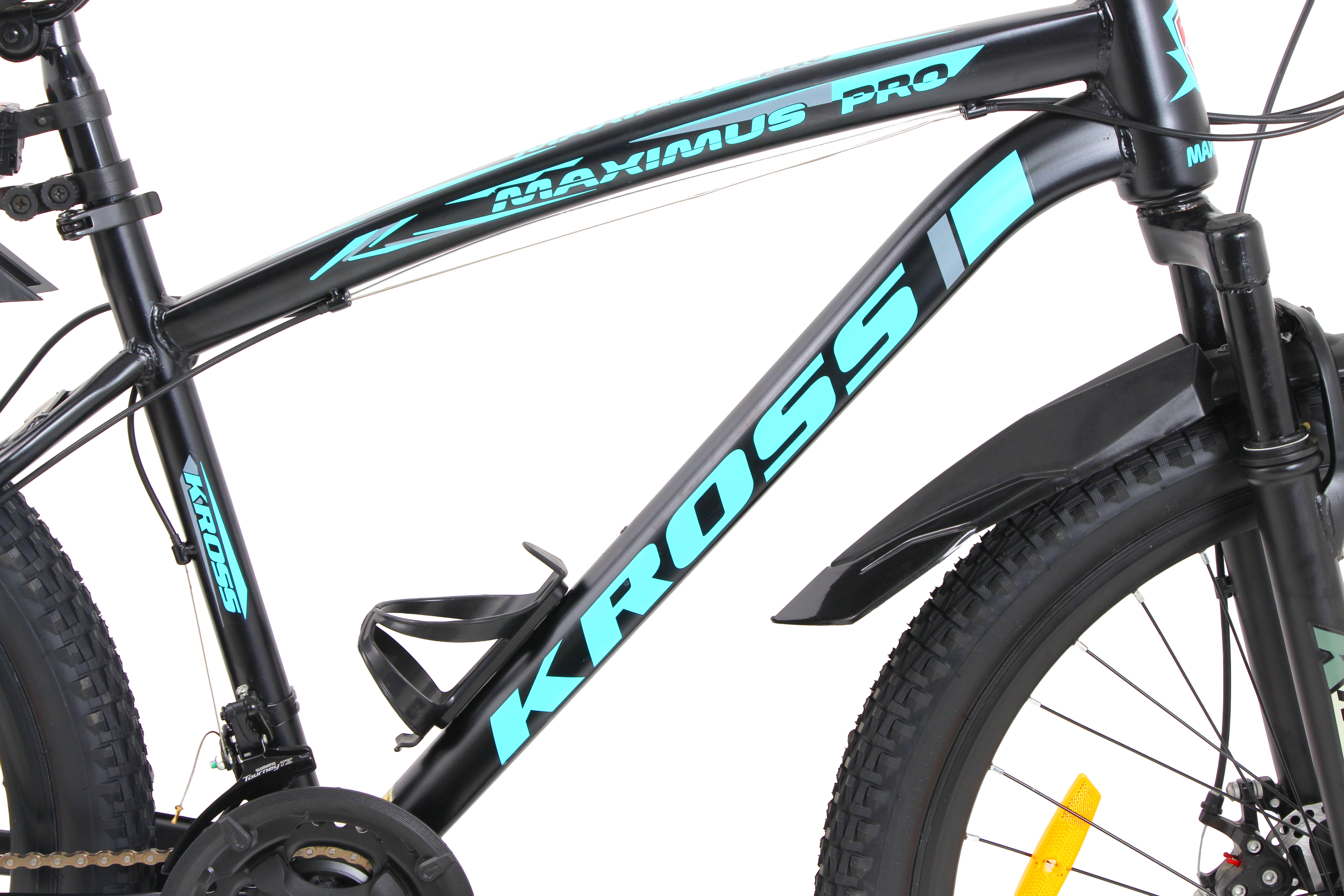 KROSS Maximus Pro 26T – 21-Speed Performance MTB with Suspension Fork, Dual Disc Brakes, Double-Wall Alloy Rims & Ergonomic Steel Frame (Black/Blue)