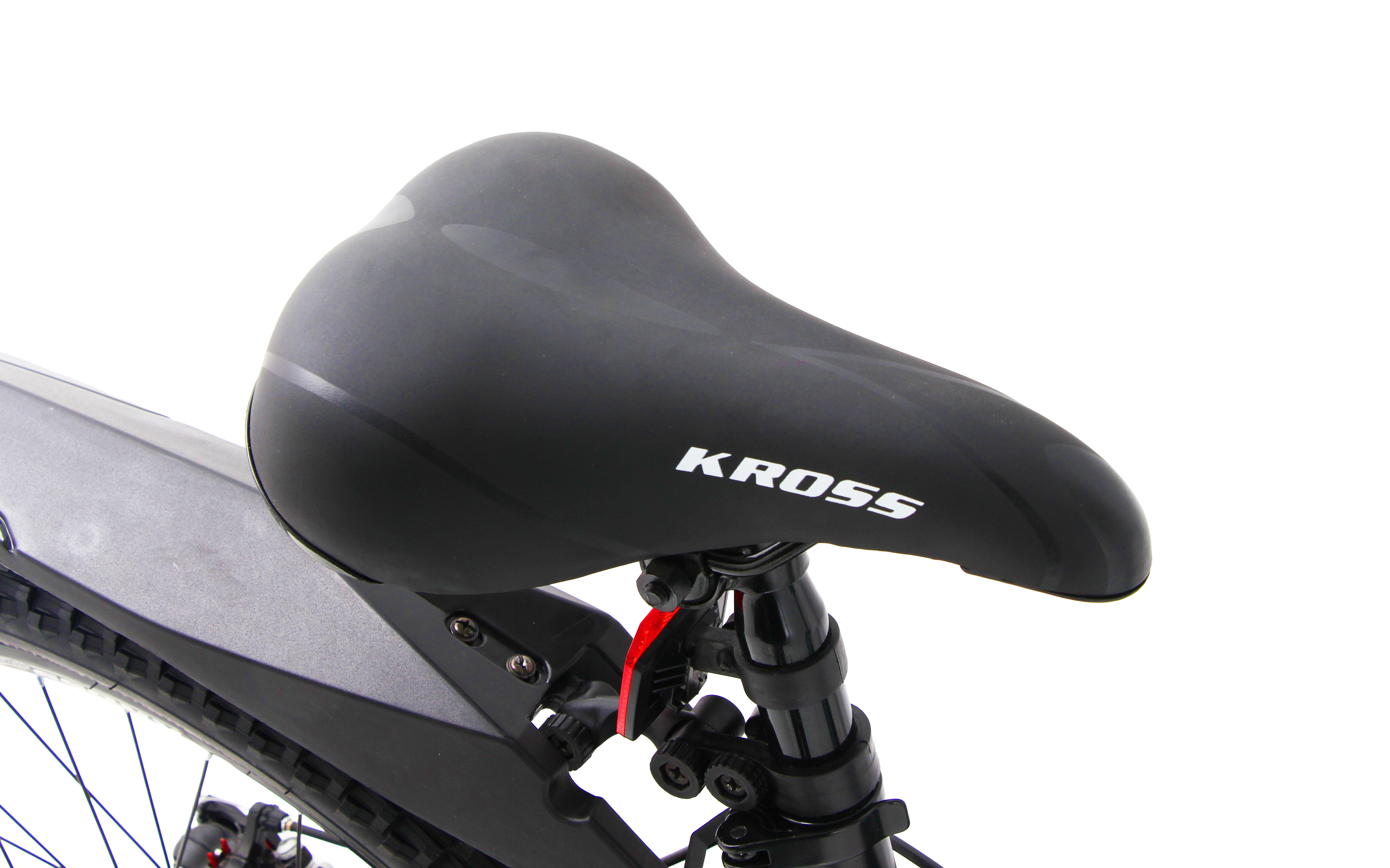 KROSS Maximus Pro 26T – 21-Speed Performance MTB with Suspension Fork, Dual Disc Brakes, Double-Wall Alloy Rims & Ergonomic Steel Frame (Black/Blue)