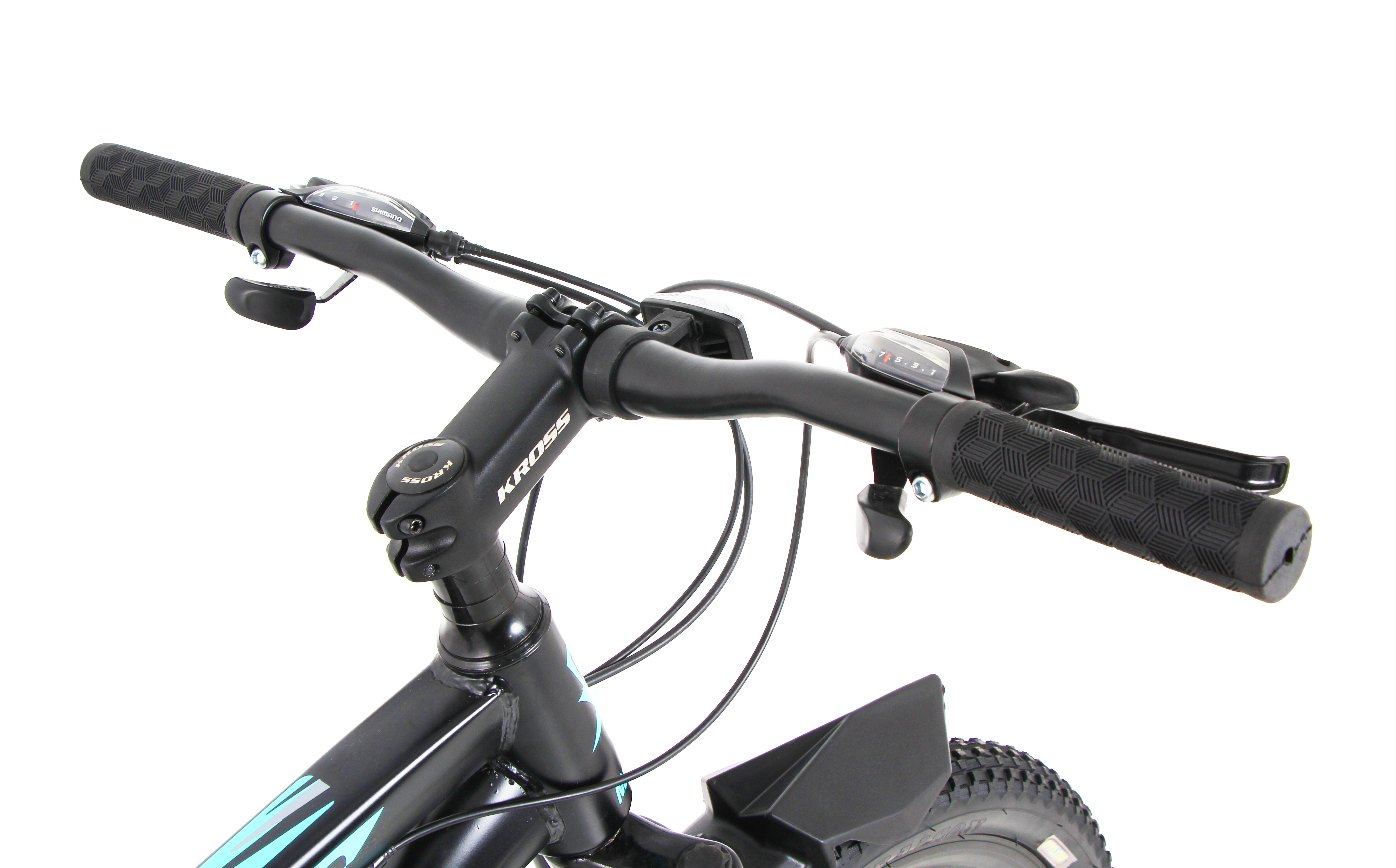 KROSS Maximus Pro 26T – 21-Speed Performance MTB with Suspension Fork, Dual Disc Brakes, Double-Wall Alloy Rims & Ergonomic Steel Frame (Black/Blue)