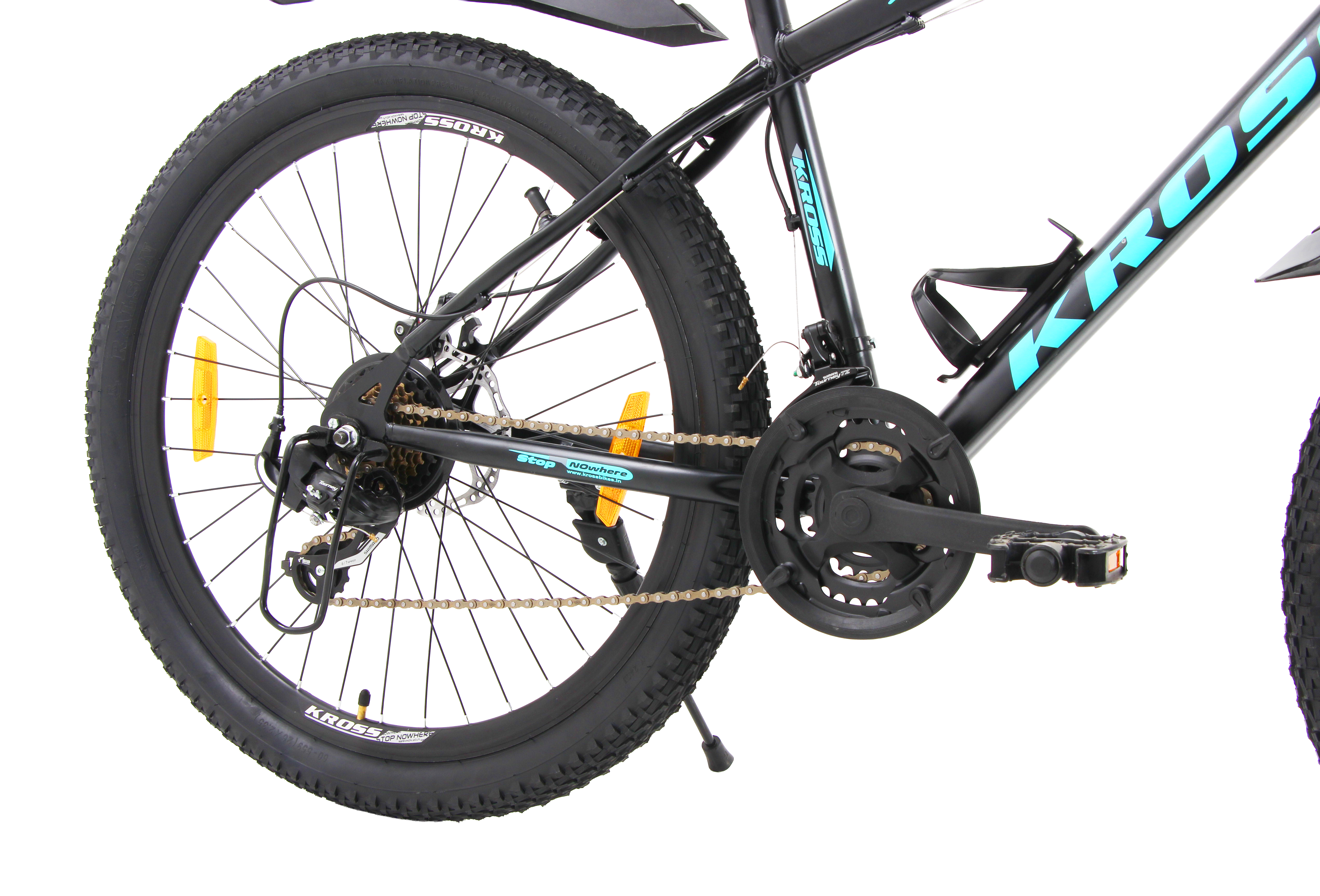 KROSS Maximus Pro 26T – 21-Speed Performance MTB with Suspension Fork, Dual Disc Brakes, Double-Wall Alloy Rims & Ergonomic Steel Frame (Black/Blue)