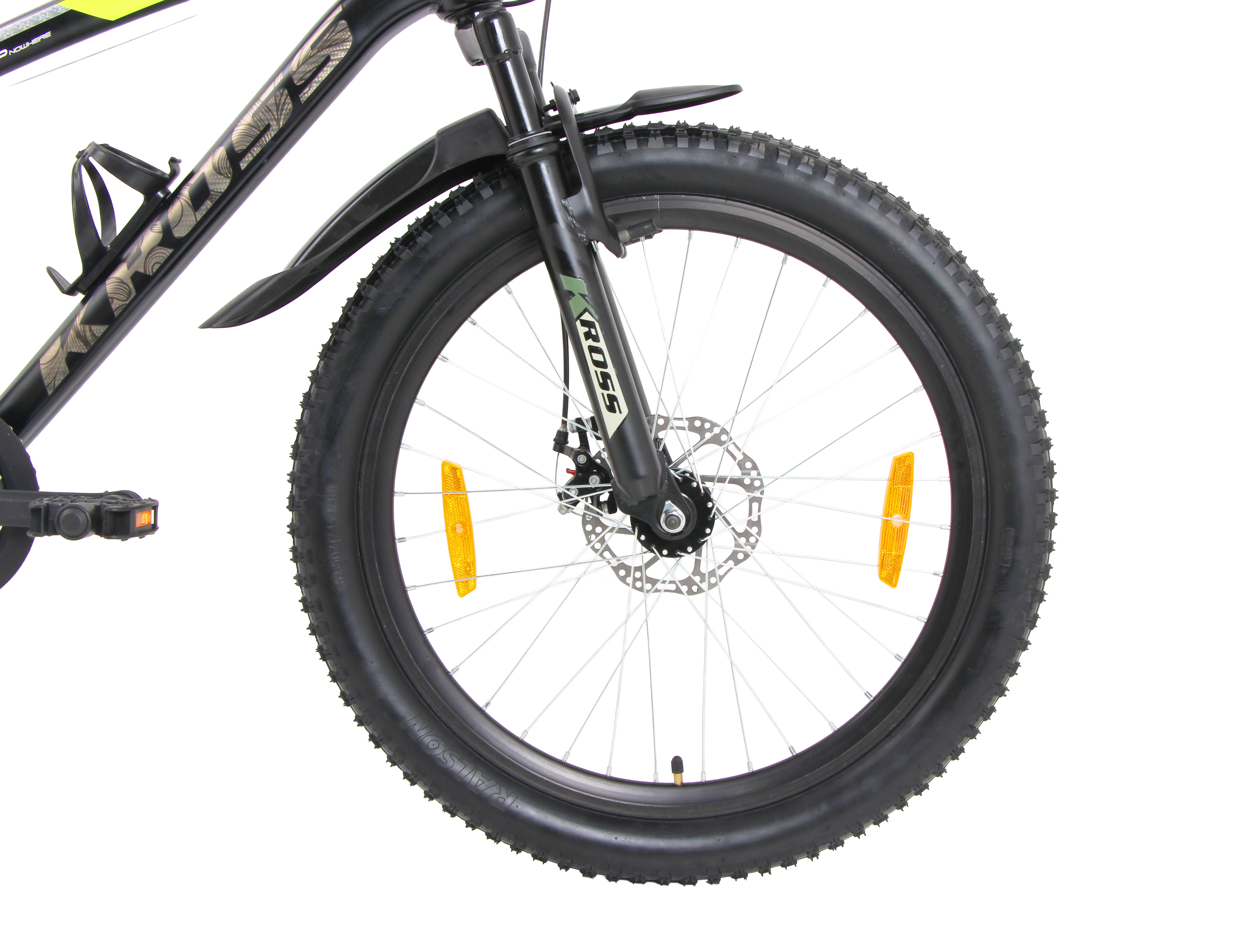 Kross Maximus Pro 24T MTB Cycle – 24" Tyres, Suspension Fork, Single Speed, Dual Disc (Black)