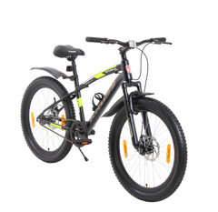 Kross Maximus Pro 24T MTB Cycle – 24" Tyres, Suspension Fork, Single Speed, Dual Disc (Black)