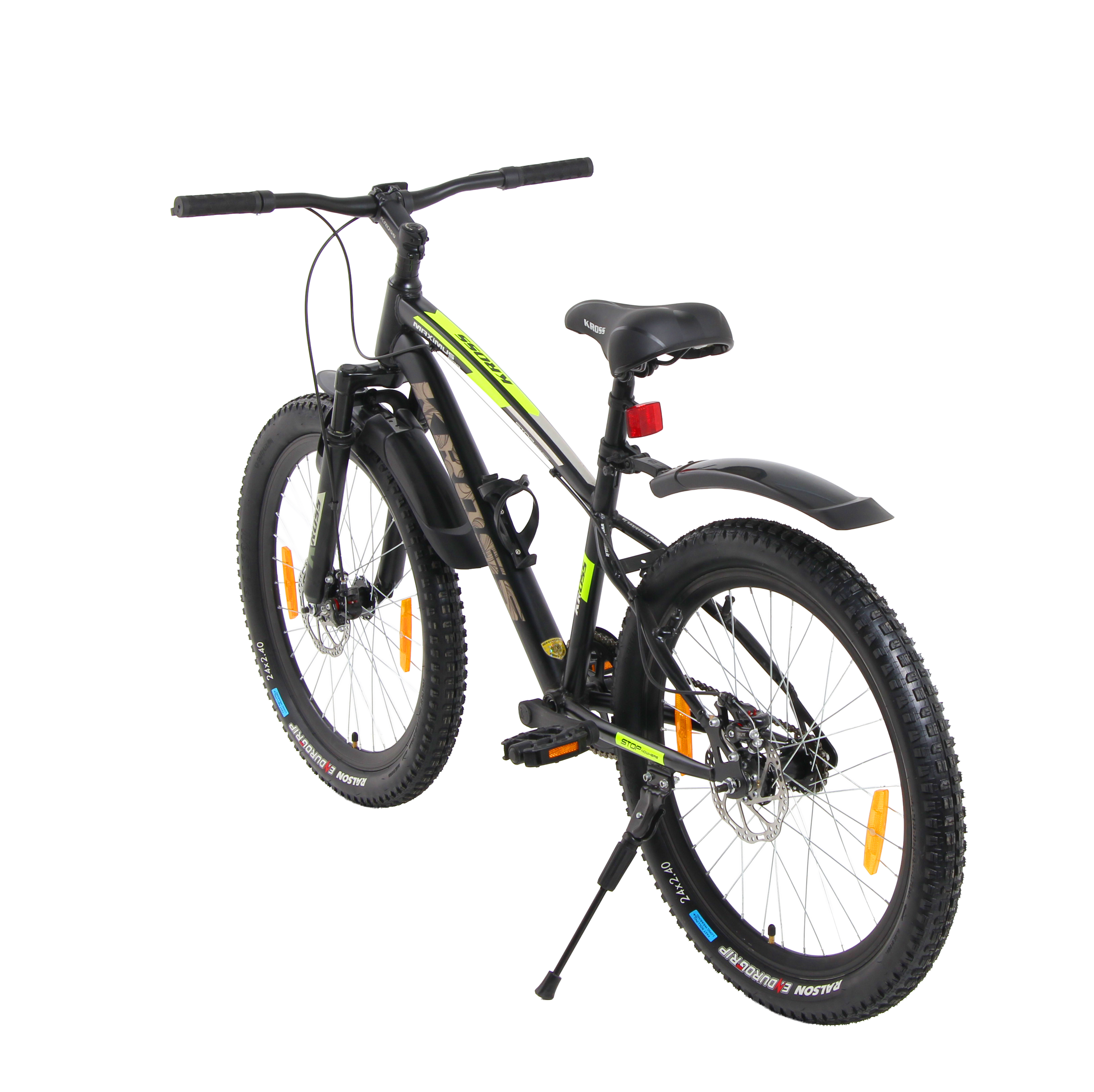 Kross Maximus Pro 24T MTB Cycle – 24" Tyres, Suspension Fork, Single Speed, Dual Disc (Black)