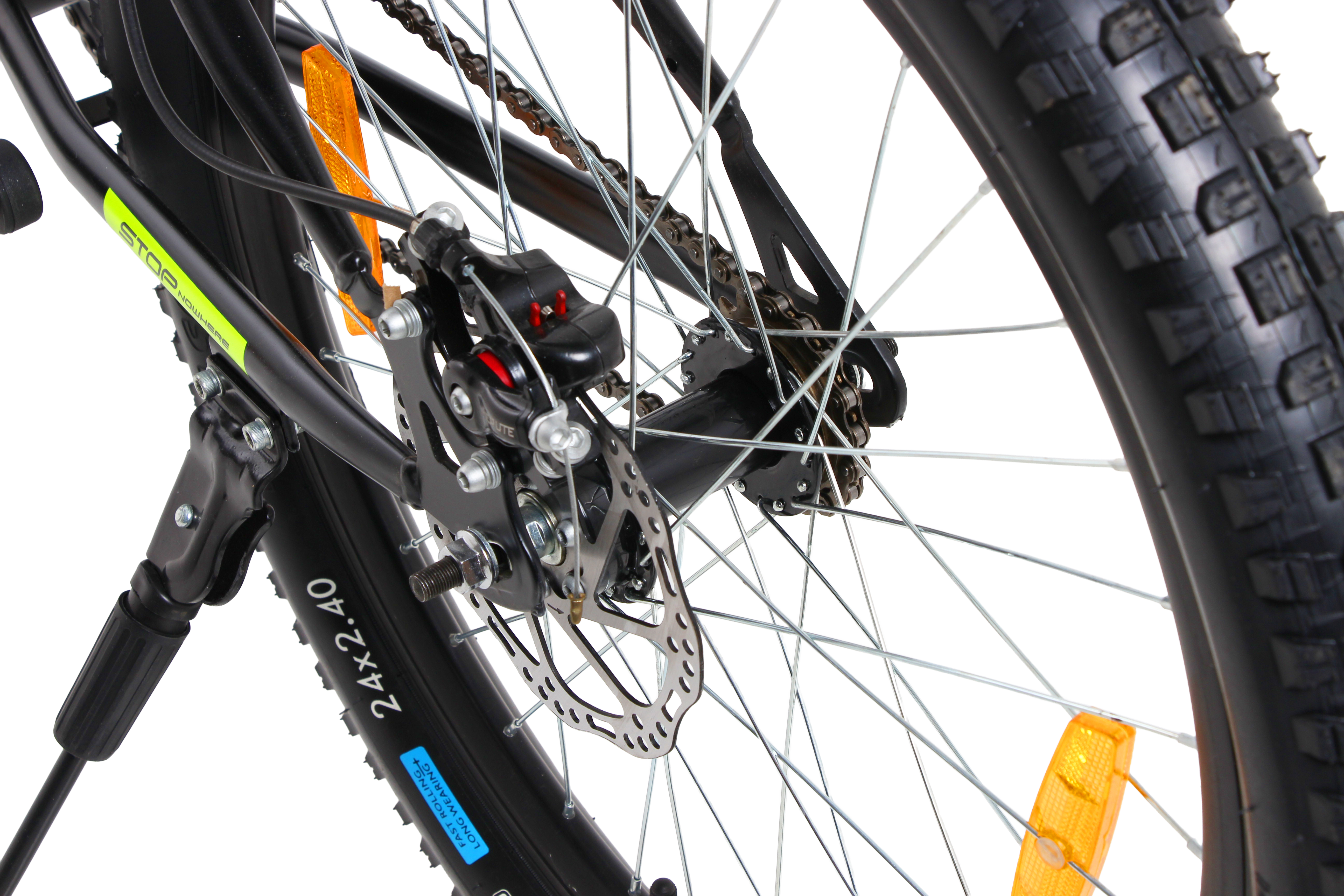 Kross Maximus Pro 24T MTB Cycle – 24" Tyres, Suspension Fork, Single Speed, Dual Disc (Black)