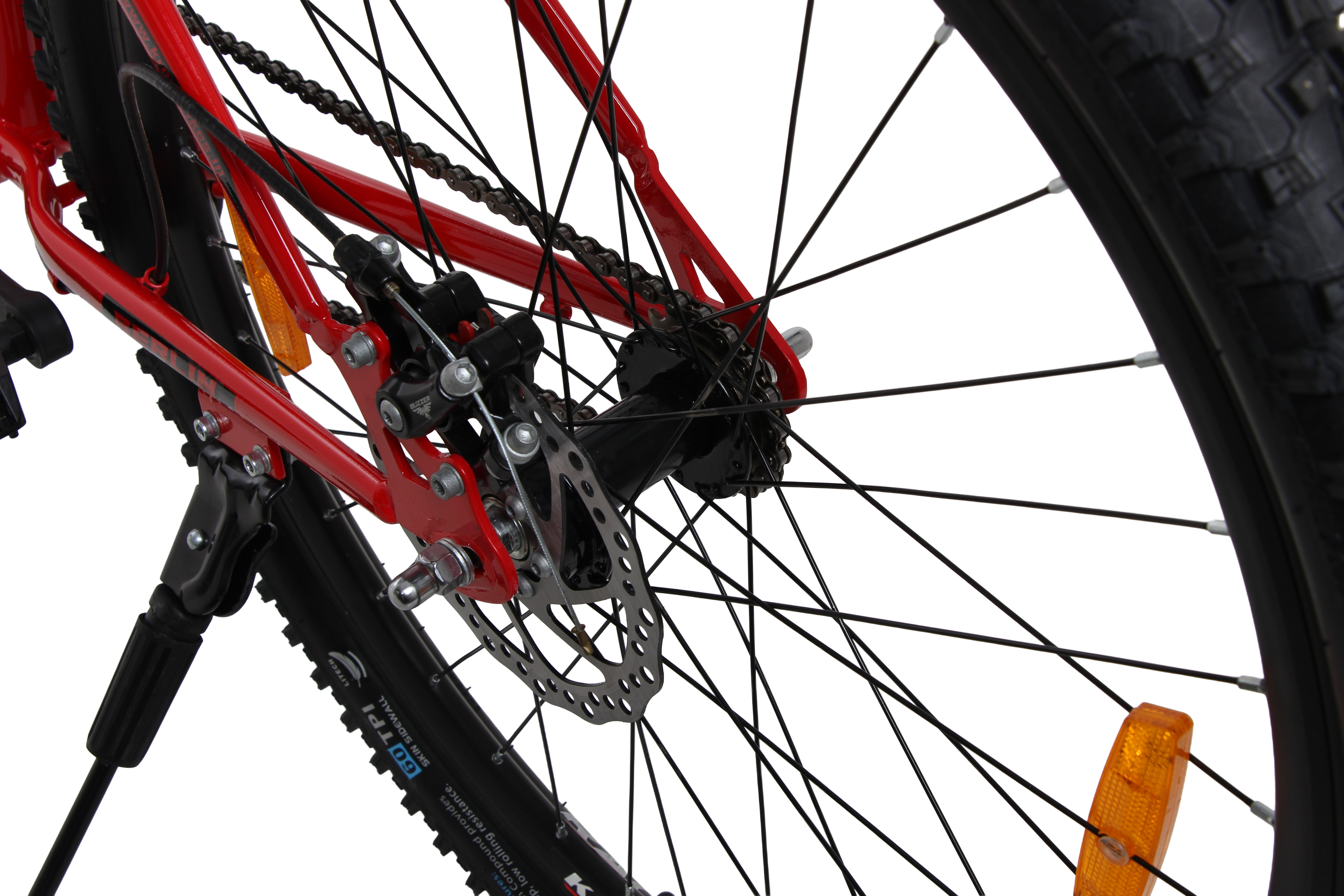 Kross Berlin 27.5T MTB – 2.40" Tyres, Single Speed, Dual Disc Brakes, Alloy Rims, Smart Red