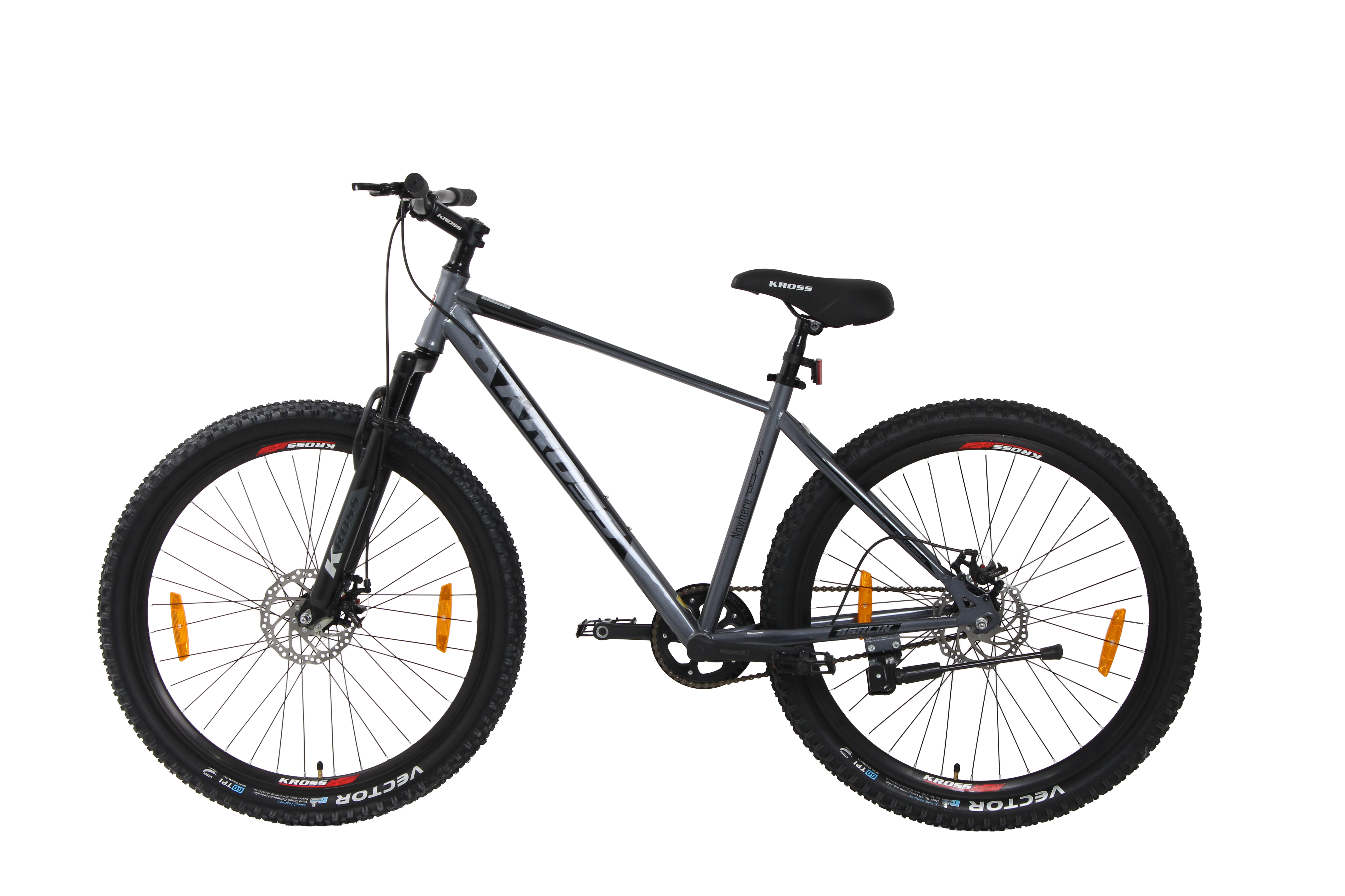 Berlin Kross 27.5T MTB – 27.5" Tyres, Suspension Fork, 21-Speed, Disc Brakes, Grey