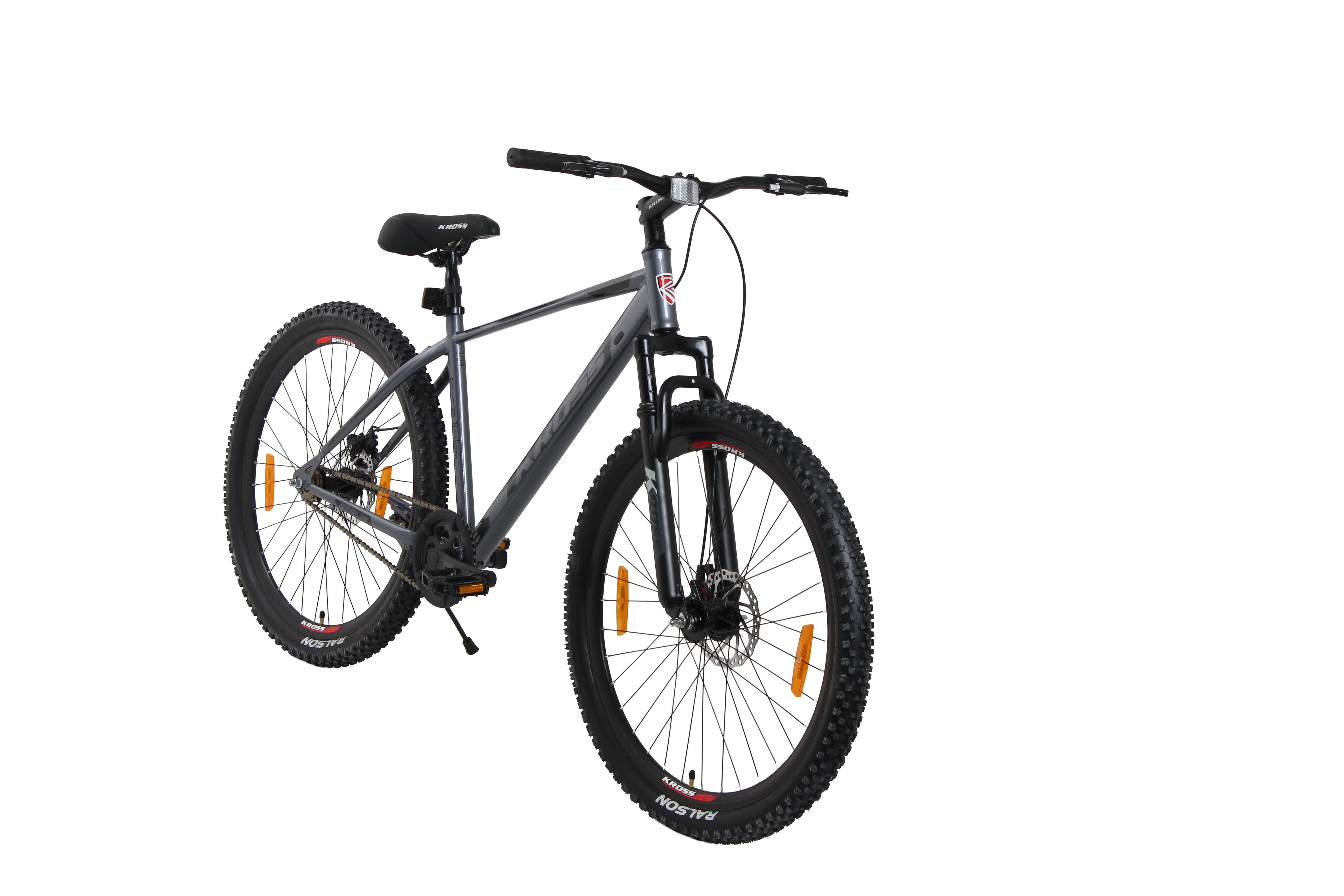 Berlin Kross 27.5T MTB – 27.5" Tyres, Suspension Fork, 21-Speed, Disc Brakes, Grey