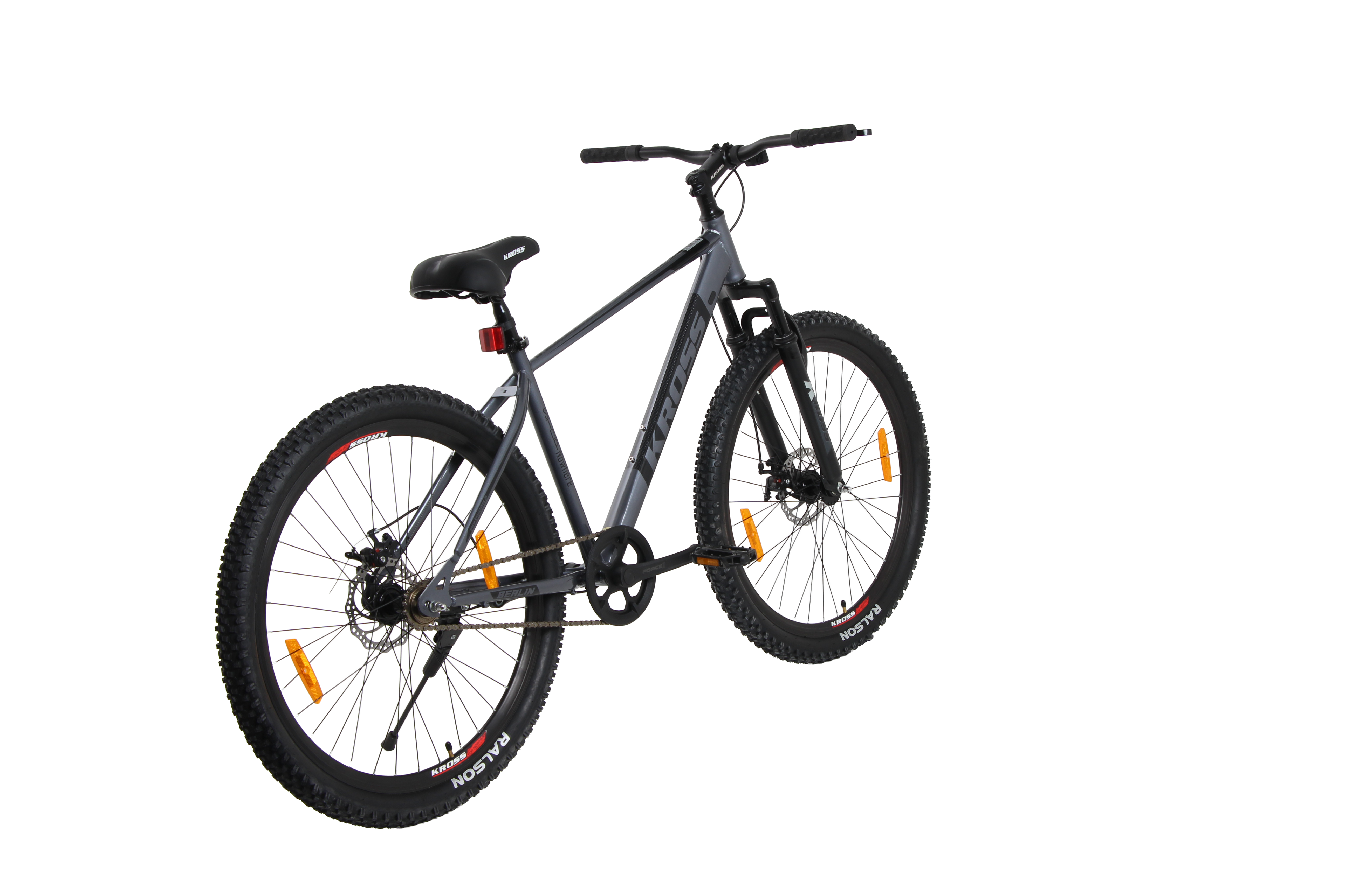 Berlin Kross 27.5T MTB – 27.5" Tyres, Suspension Fork, 21-Speed, Disc Brakes, Grey