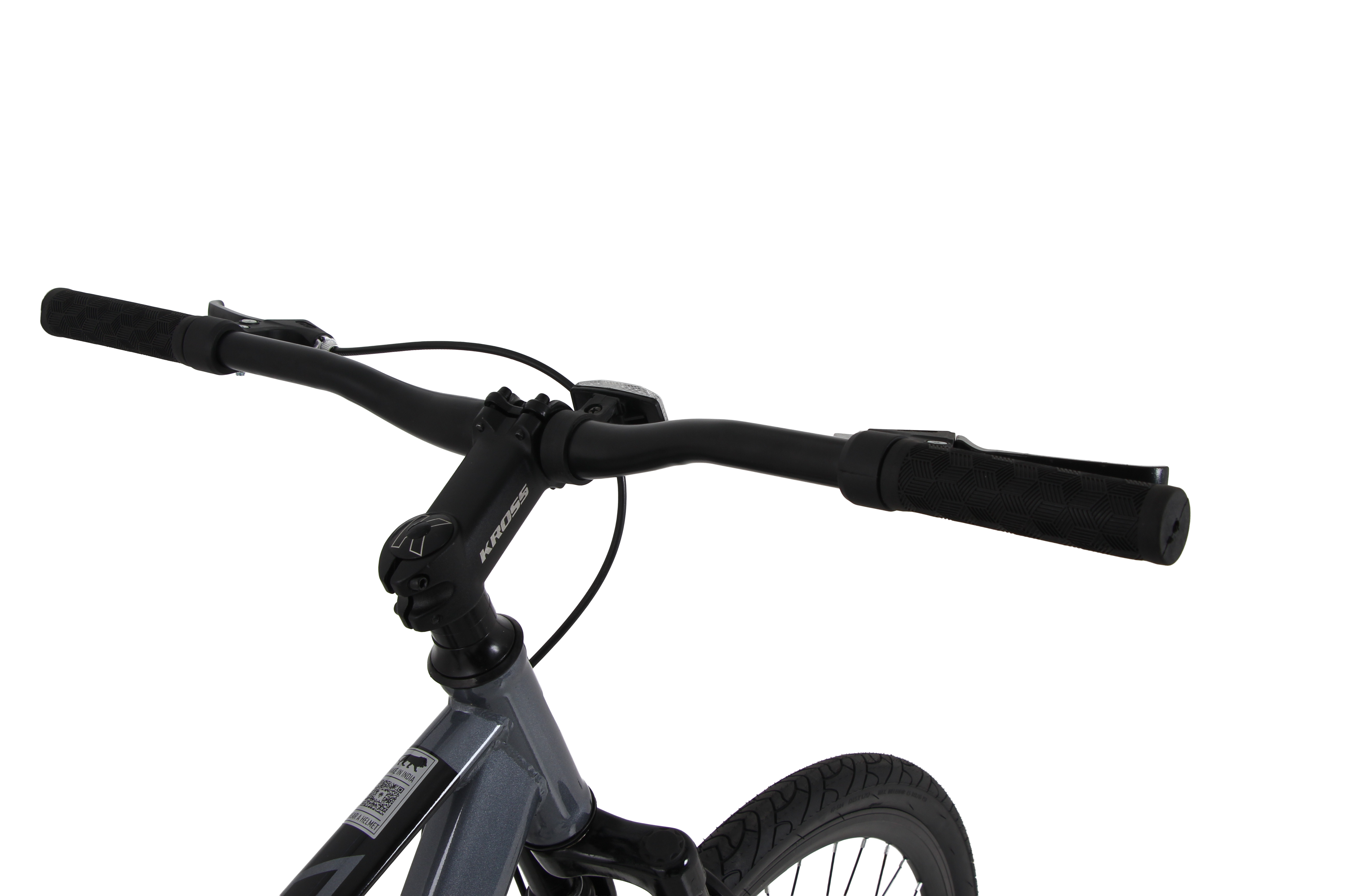 Kross Berlin 27.5T MTB – Single Speed, Dual Disc Brakes, Alloy Rims, Suspension Fork (Grey)