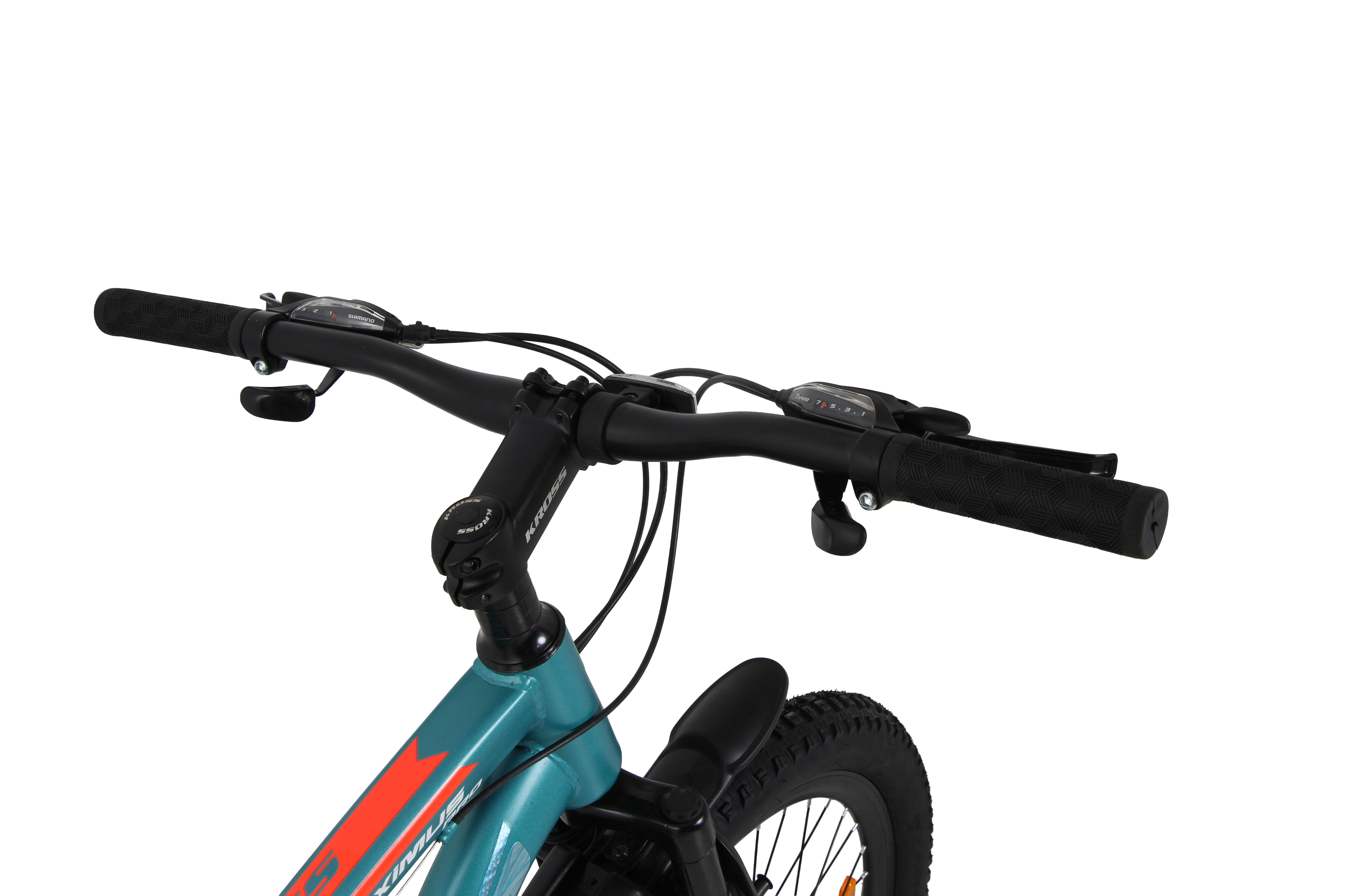 Kross Maximus Pro 24T 21-Speed MTB – Double Disc | Metallic Blue | Suspension Fork