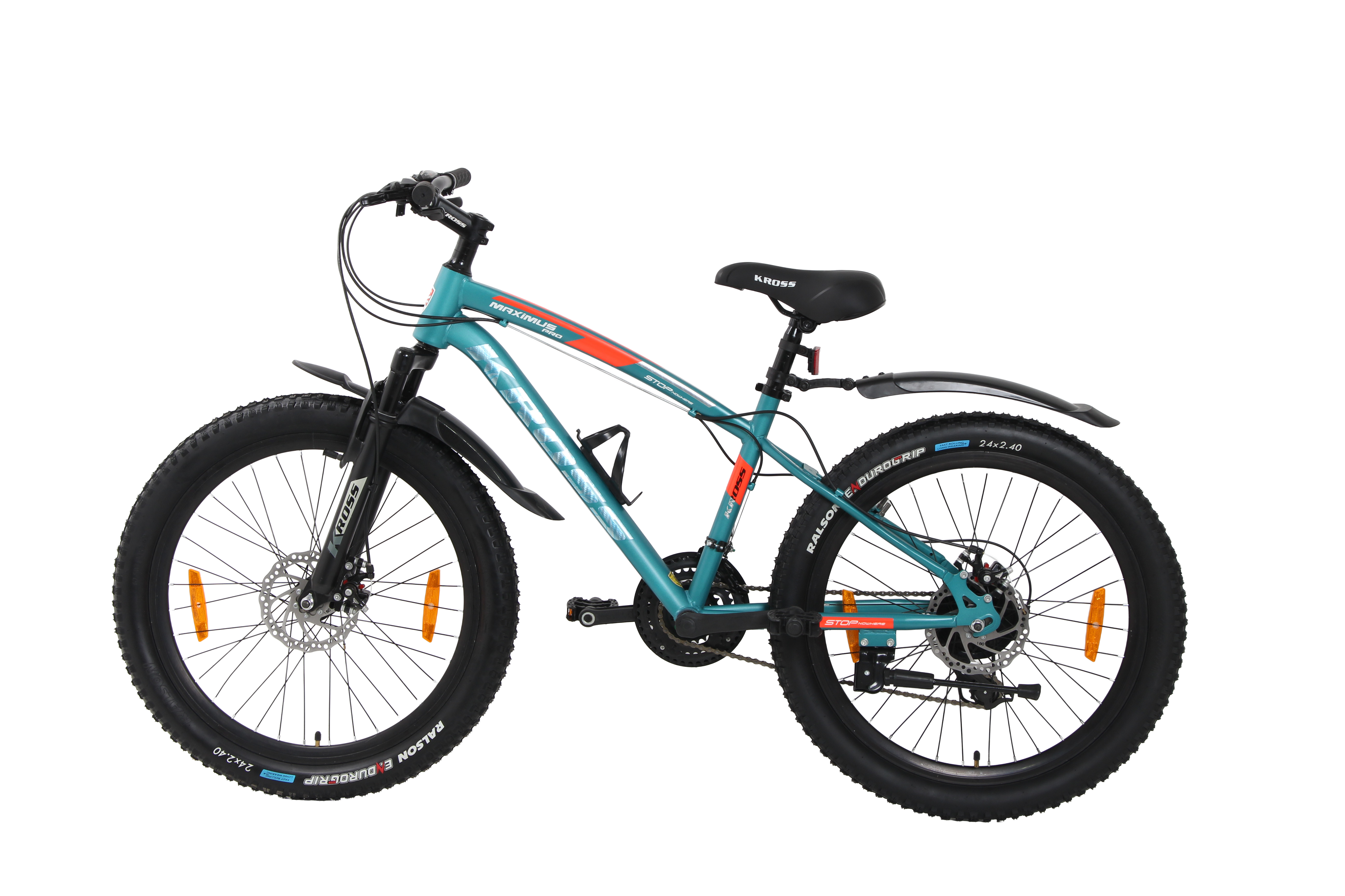 Kross Maximus Pro 24T 21-Speed MTB – Double Disc | Metallic Blue | Suspension Fork
