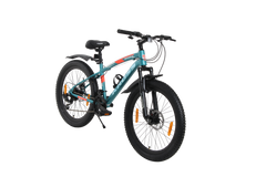 Kross Maximus Pro 24T 21-Speed MTB – Double Disc | Metallic Blue | Suspension Fork