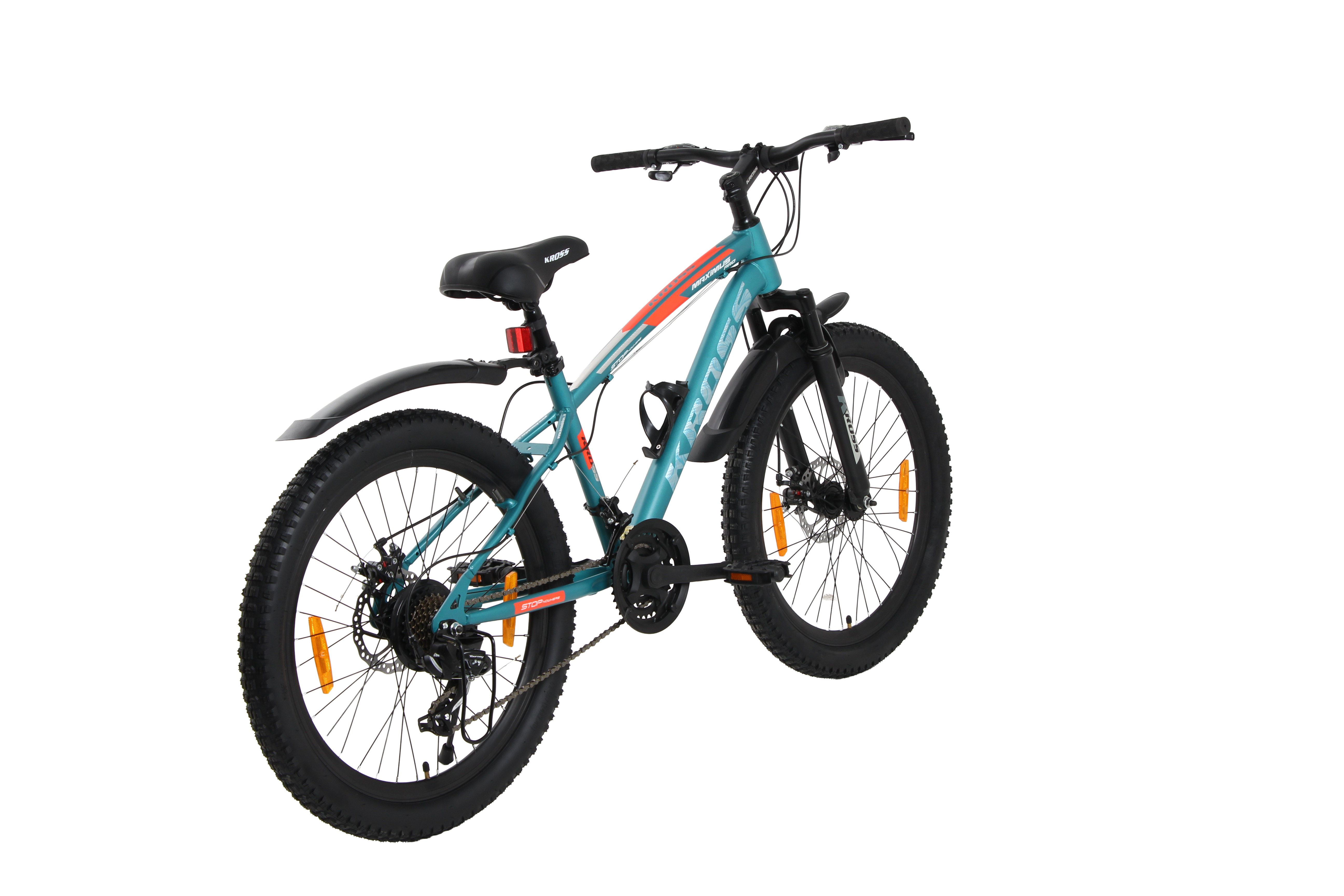 Kross Maximus Pro 24T 21-Speed MTB – Double Disc | Metallic Blue | Suspension Fork