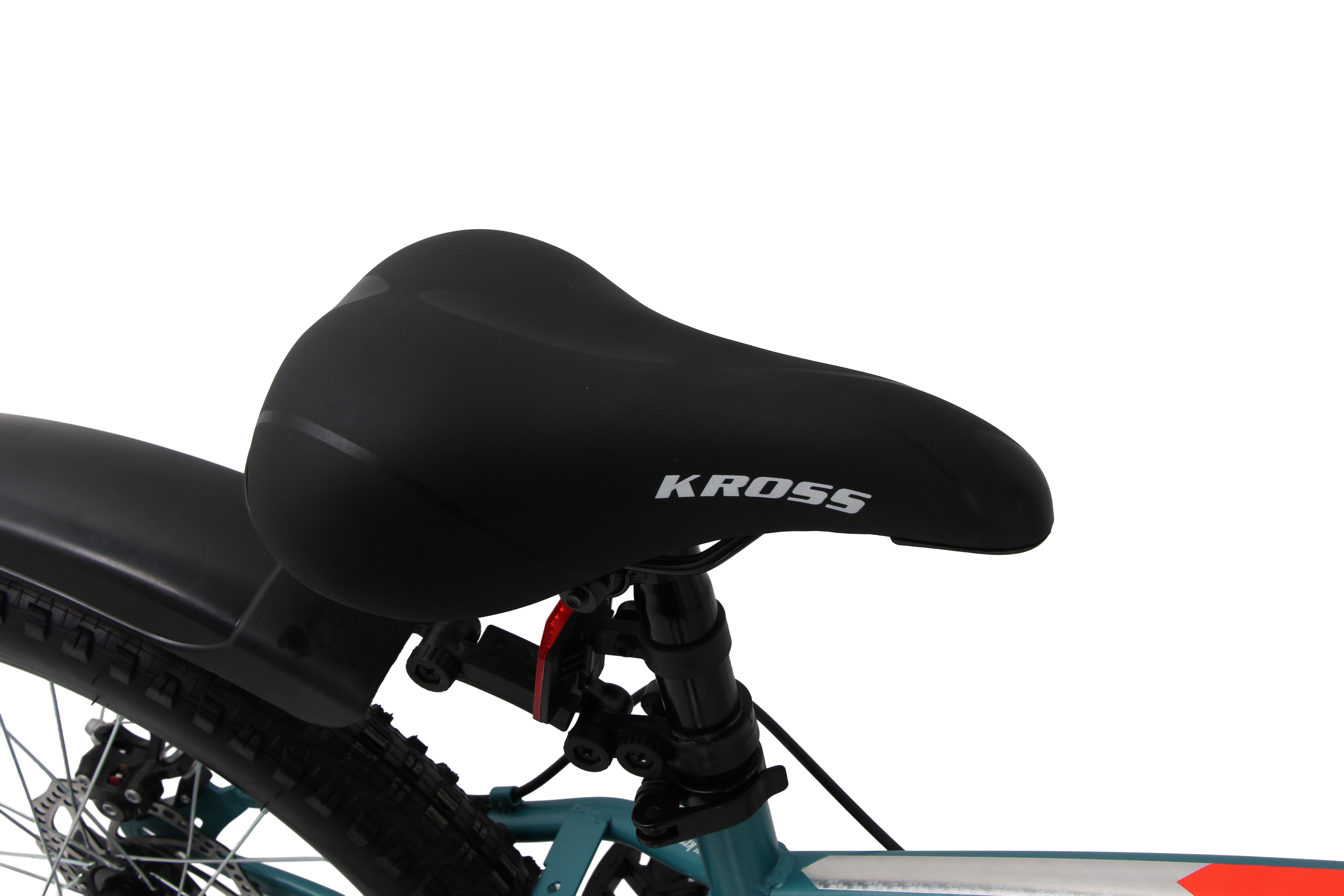 Kross Maximus Pro 24T Single Speed Double Disc Kids/Teens MTB – Matte Blue – Steel Frame, Suspension Fork, 24×2.40 Tyres