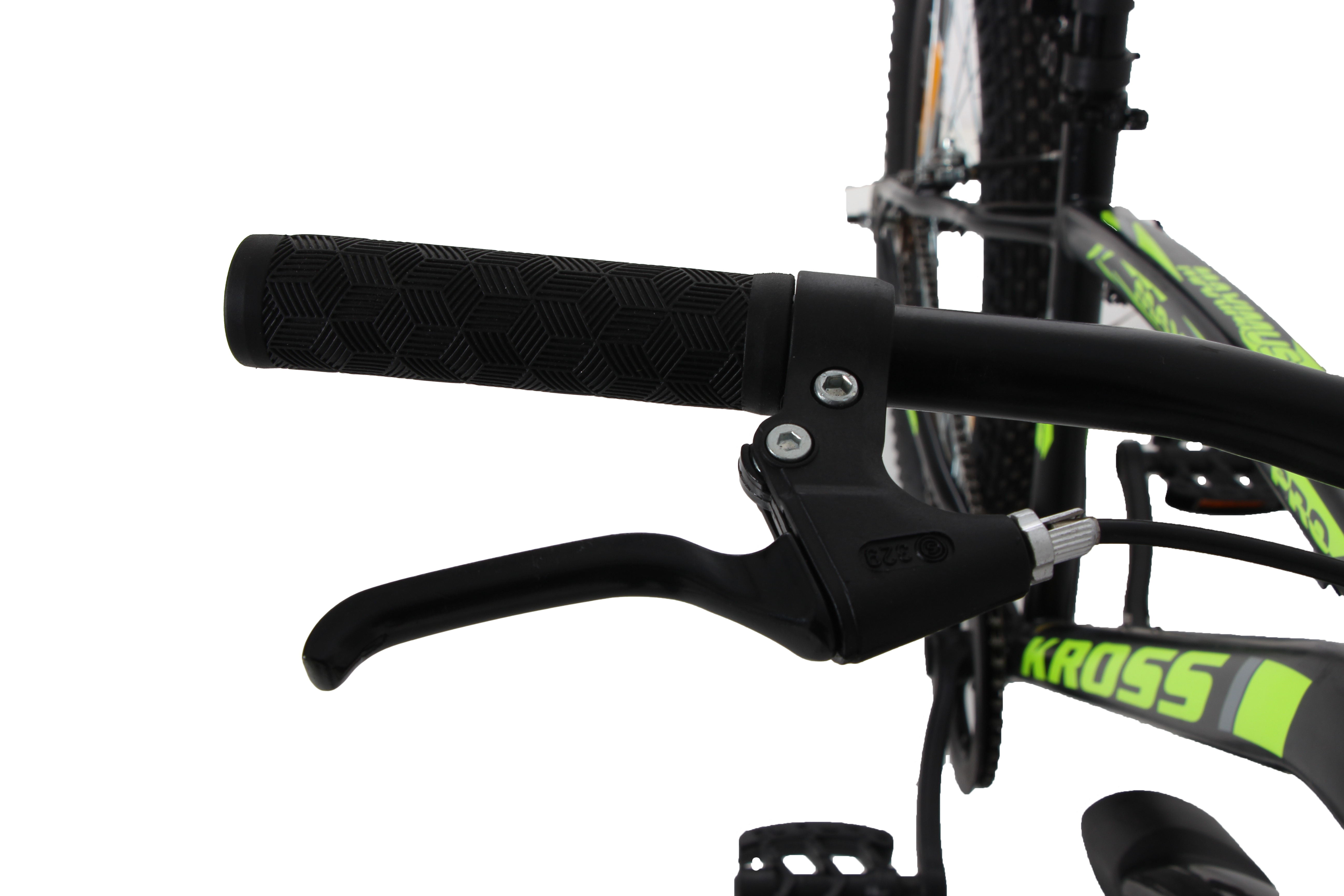 Maximus Pro Kross 24T Black Yellow | Single Speed MTB with Disc Brake | Steel Frame | 24×2.35 Tyres | Front Suspension