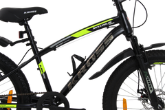 Maximus Pro Kross 24T Black/Yellow – Single-Speed Disc MTB with Suspension & Steel Frame