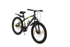 Maximus Pro Kross 24T Black/Yellow – Single-Speed Disc MTB with Suspension & Steel Frame