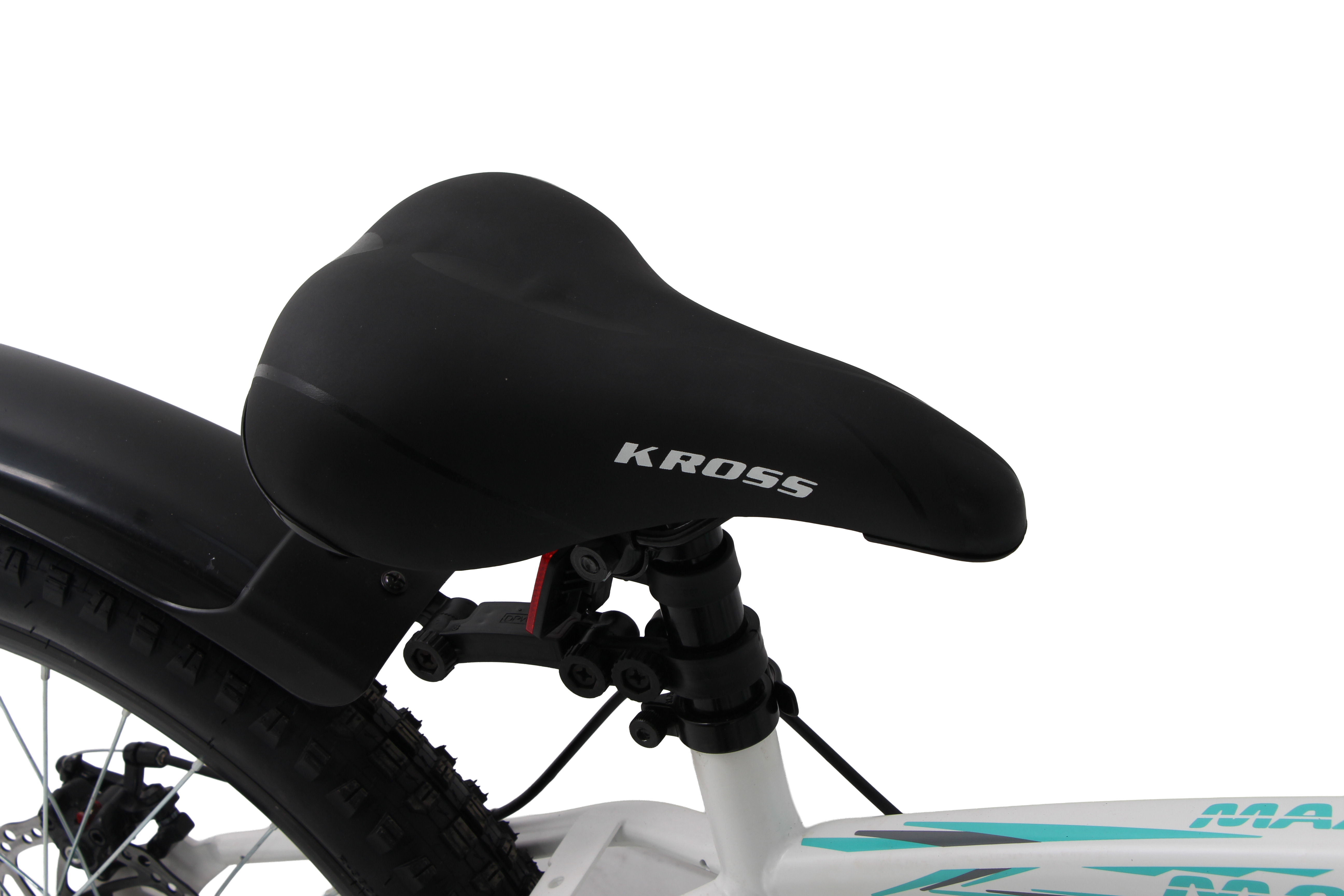 Maximus Pro Kross 24T Mountain Bike – Matte White, Single Speed / Double Disc, 24-Inch Wheels