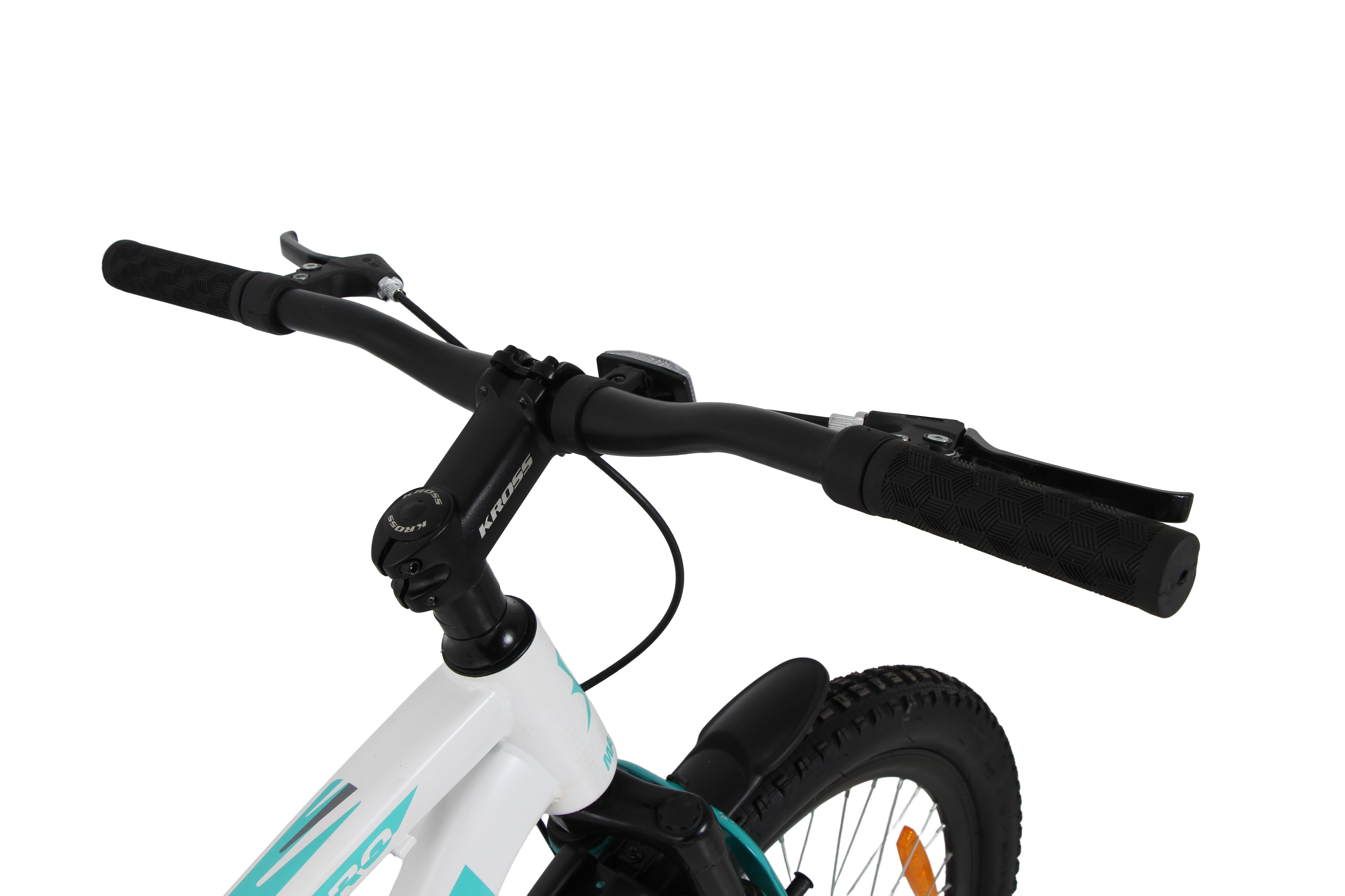 Maximus Pro Kross 24T Mountain Bike – Matte White, Single Speed / Double Disc, 24-Inch Wheels