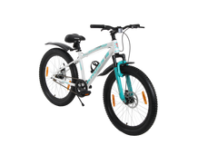 Maximus Pro Kross 24T Mountain Bike – Matte White, Single Speed / Double Disc, 24-Inch Wheels