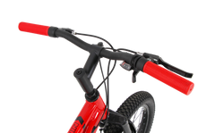 Kross Tronin 20T 7-Speed Kids MTB Cycle – Dual Disc Brakes, Suspension Fork, 20×2.40 Tyres (Grey/Red)