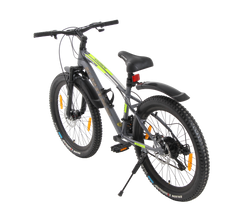 KROSS Maximus Pro 24T 21-Speed MTB with Suspension Fork, Dual Disc Brakes, Alloy Stem, Wide Tyres & Double-Wall Rims (Grey)