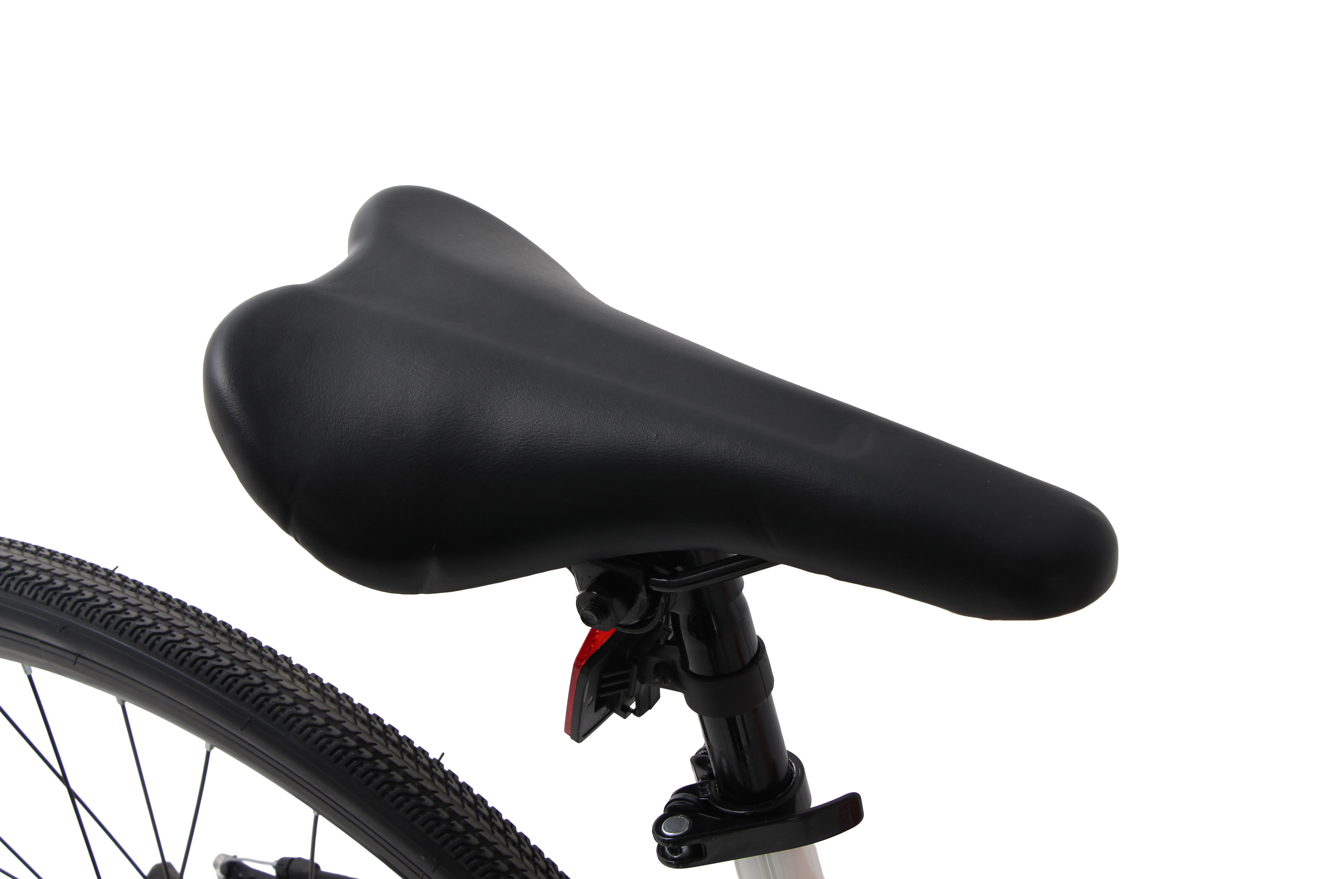 TEXAS KROSS 700C Hybrid Bicycle – 18" Steel Frame, 28" Wheels, Dual Disc Brakes - White