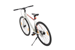 TEXAS KROSS 700C Hybrid Bicycle – 18" Steel Frame, 28" Wheels, Dual Disc Brakes - White