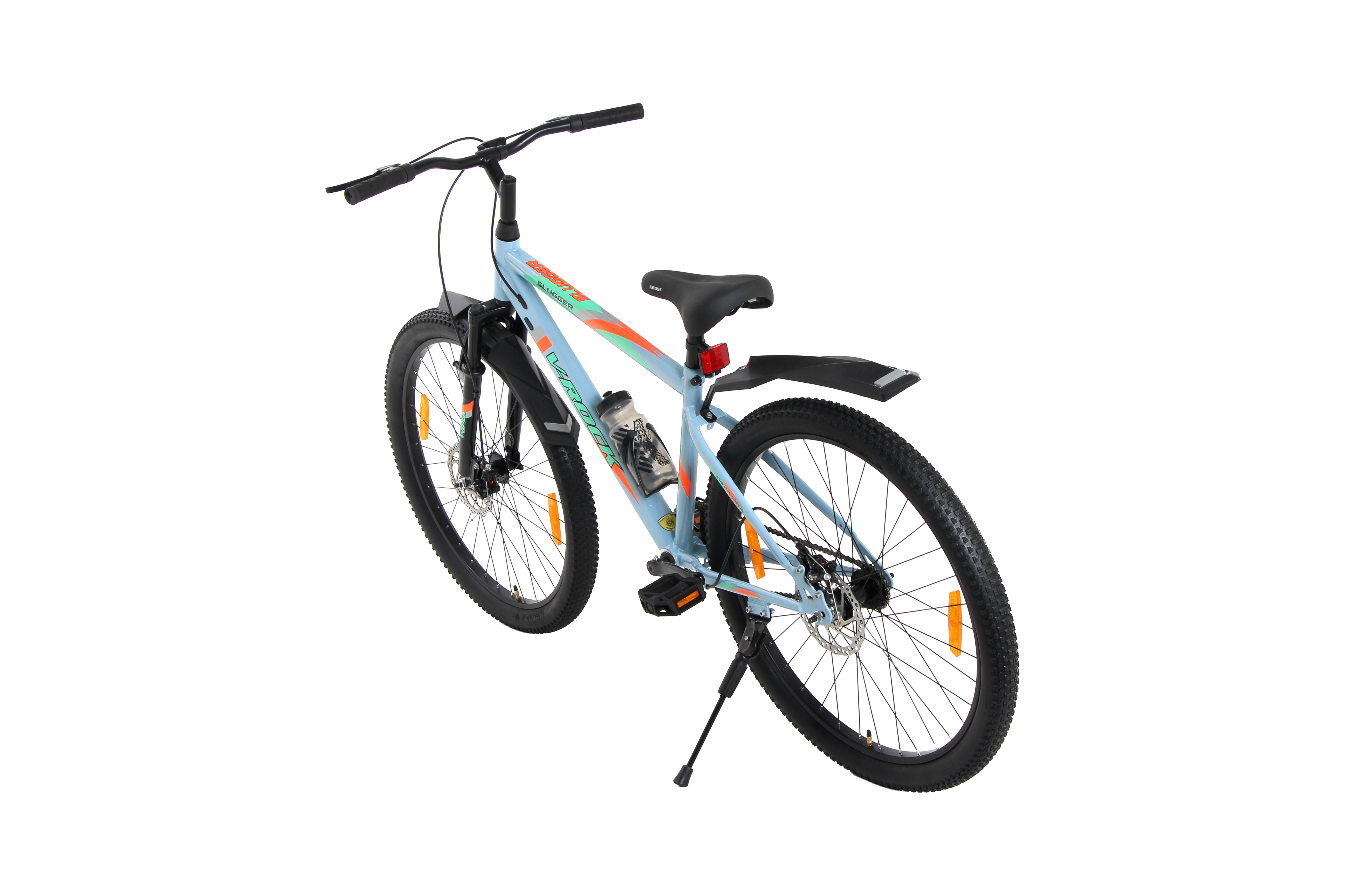 Kross Slugger V-Rock 26T Blue – Single Speed MTB with Dual Disc Brakes, Steel Rims & Front Suspension