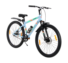 Kross Slugger V-Rock 26T Blue – Single Speed MTB with Dual Disc Brakes, Steel Rims & Front Suspension