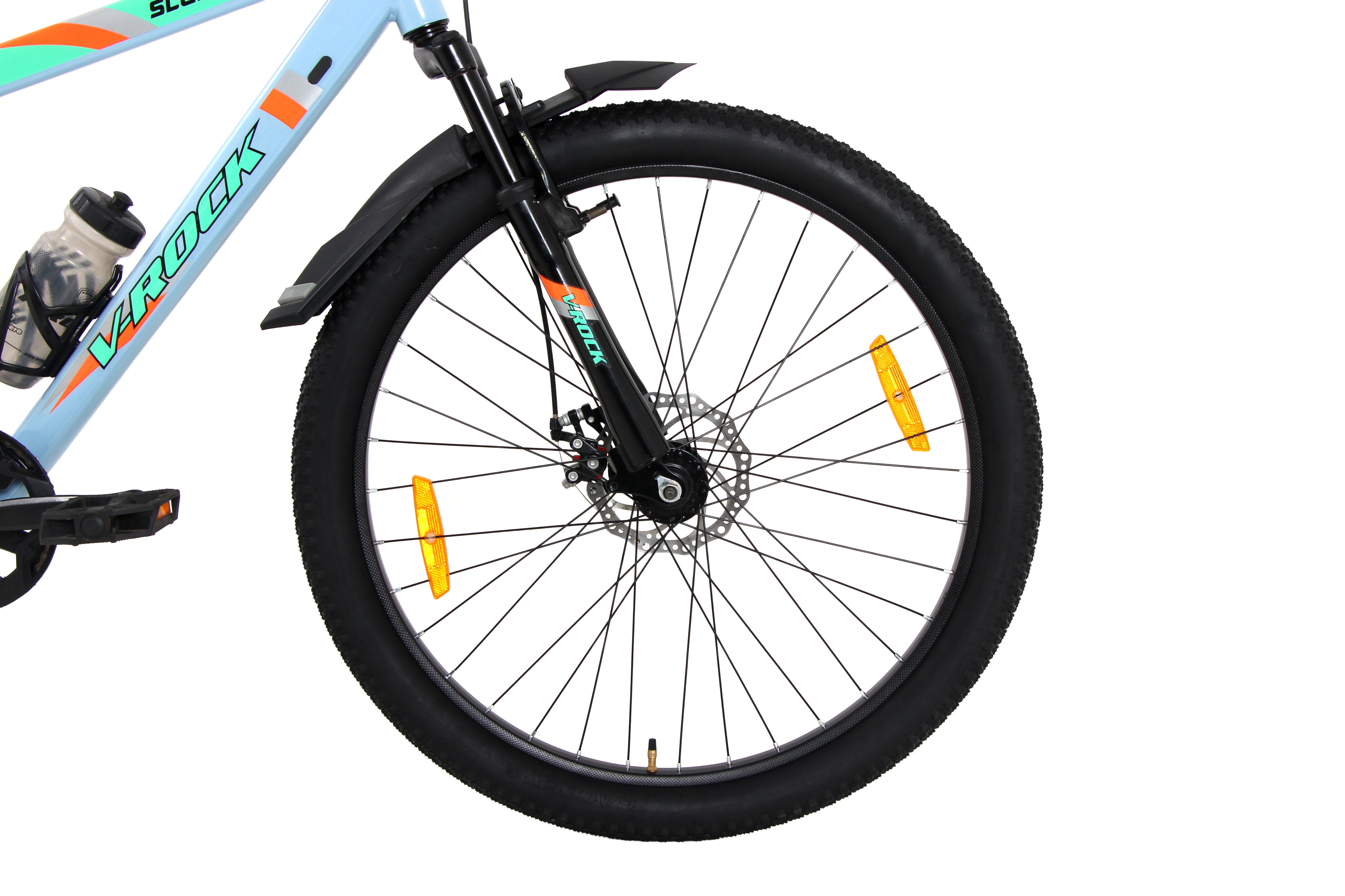 Kross Slugger V-Rock 26T Blue – Single Speed MTB with Dual Disc Brakes, Steel Rims & Front Suspension