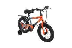 Kross Aviator 14T Kids Bicycle – Grey/Orange with Training Wheels