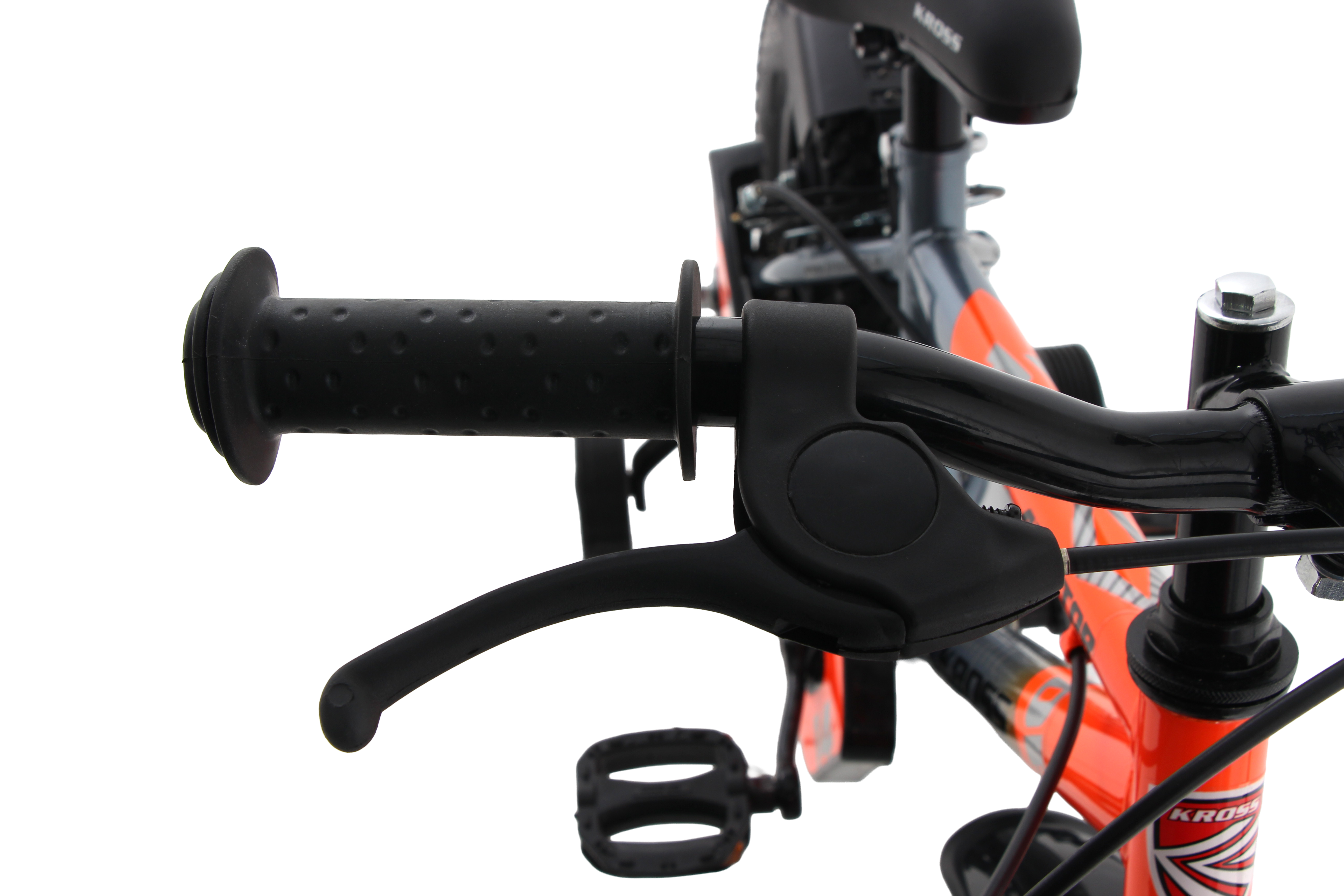 Kross Aviator 14T Kids Bicycle – Grey/Orange with Training Wheels