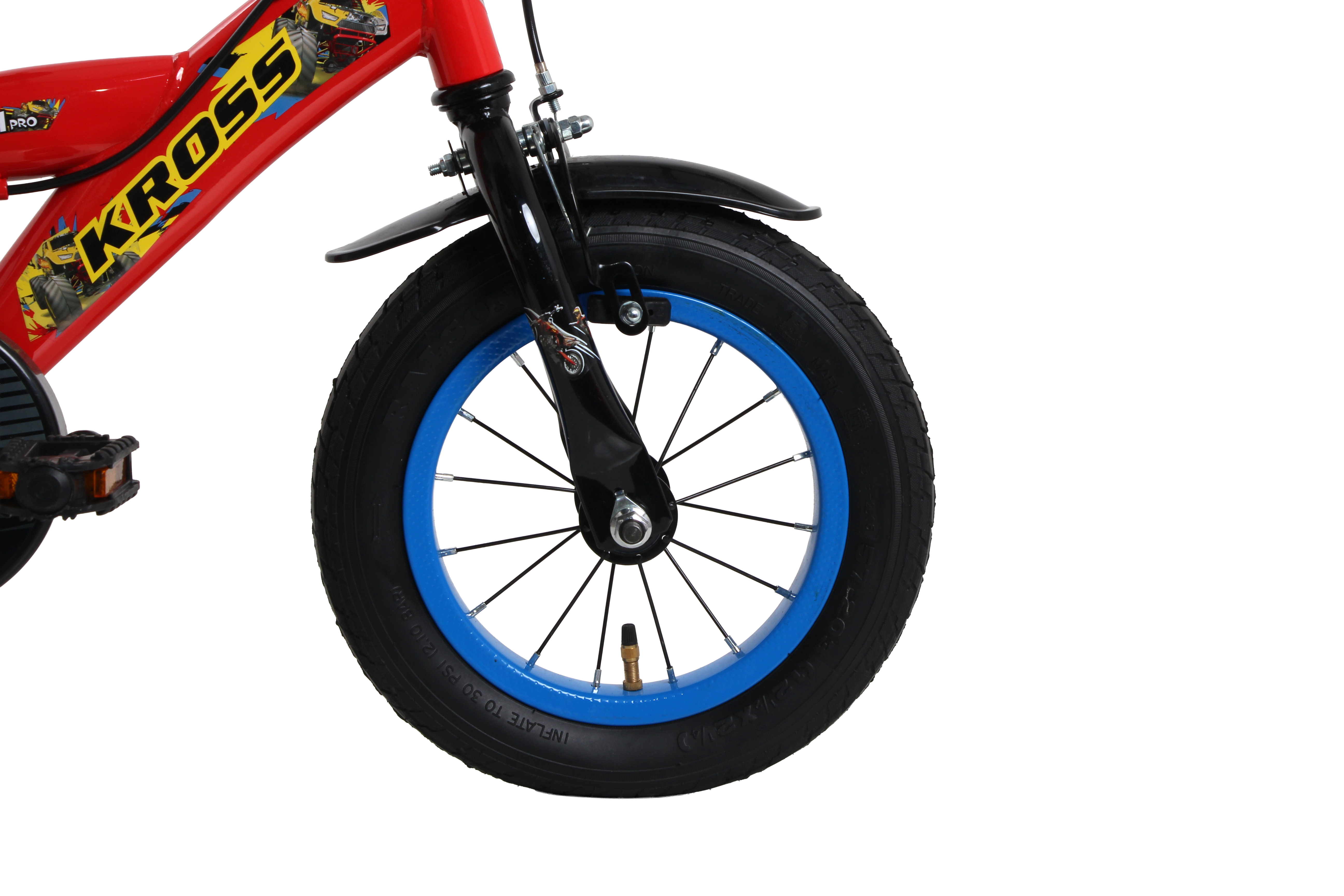 KROSS Crush Pro 12T Kids Bicycle for Age 3–5 Years | Height 85–105 cm | Single Speed | Red