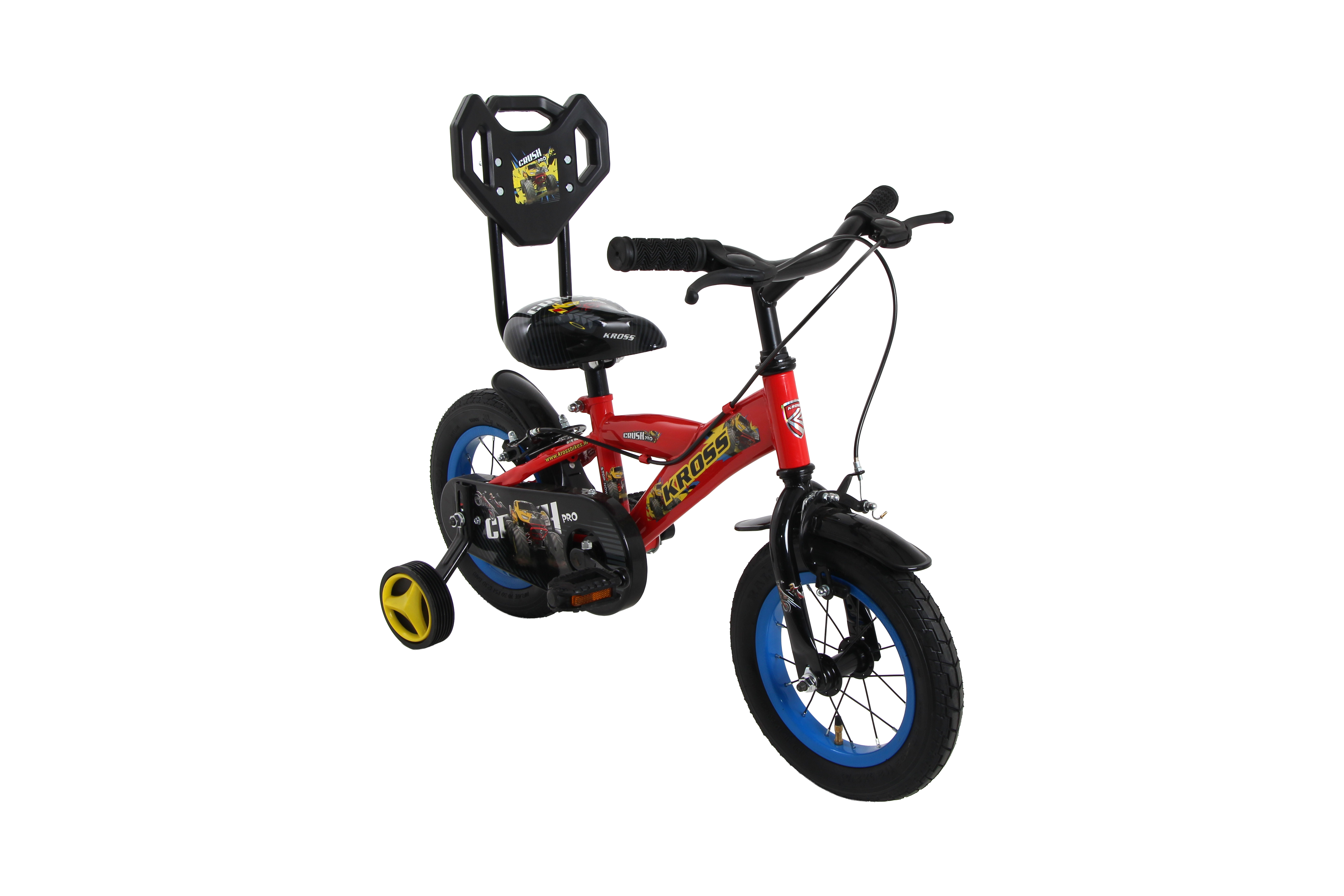 KROSS Crush Pro 12T Kids Bicycle for Age 3–5 Years | Height 85–105 cm | Single Speed | Red