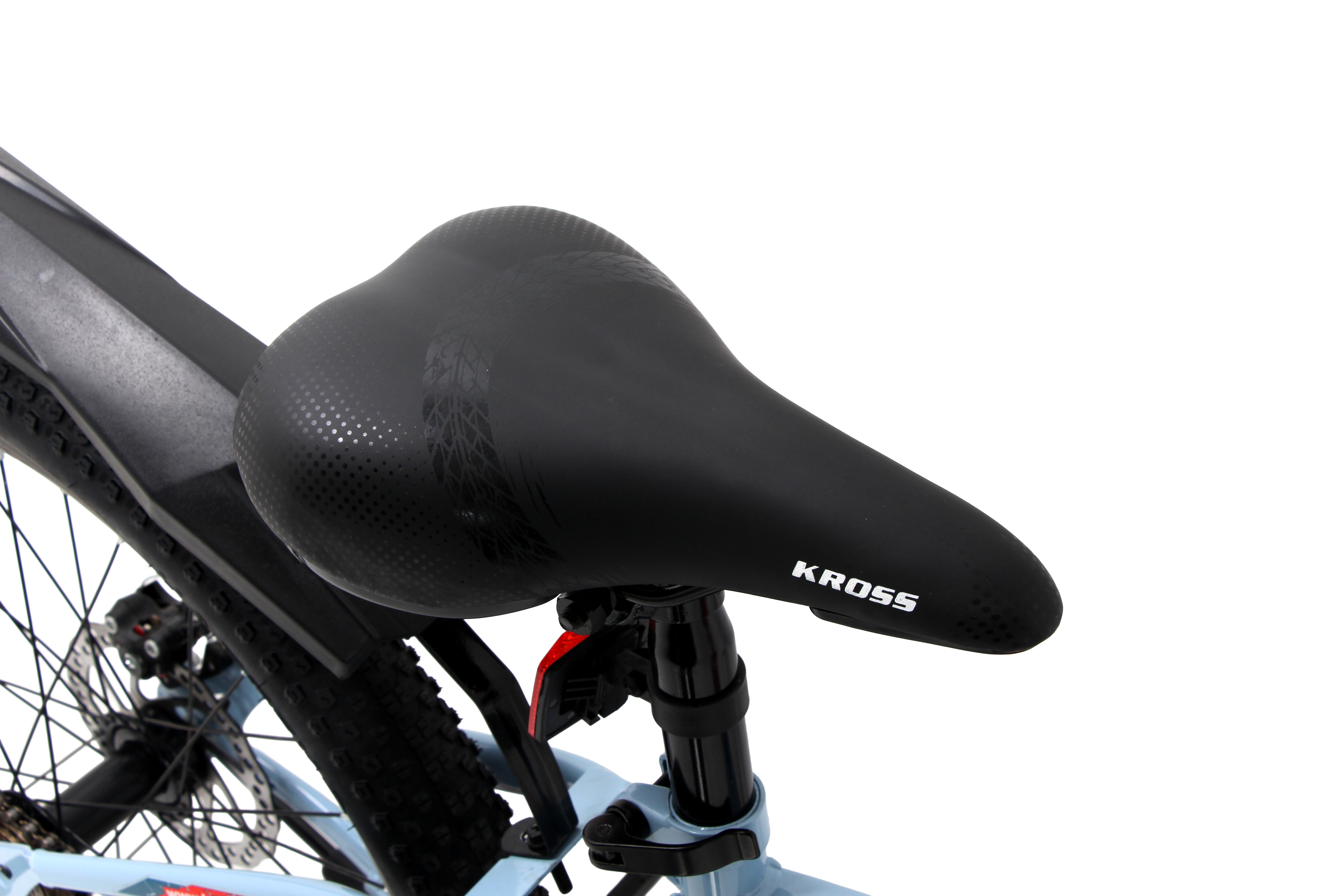 KROSS Hitter 24T Mountain Bicycle for Kids (9–13 Years) with Dual Disc Brakes & Suspension Fork – Blue