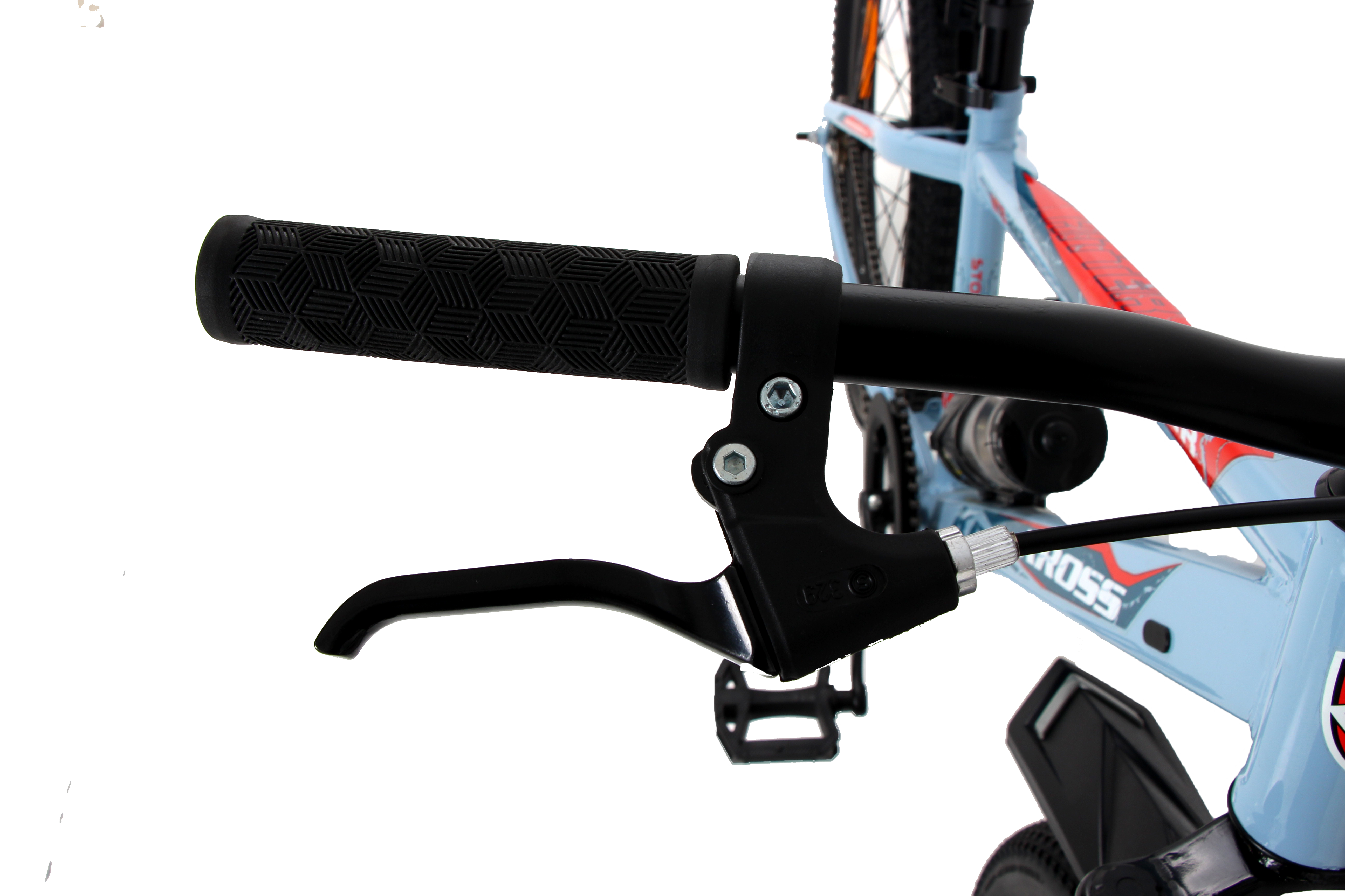 KROSS Hitter 24T Mountain Bicycle for Kids (9–13 Years) with Dual Disc Brakes & Suspension Fork – Blue