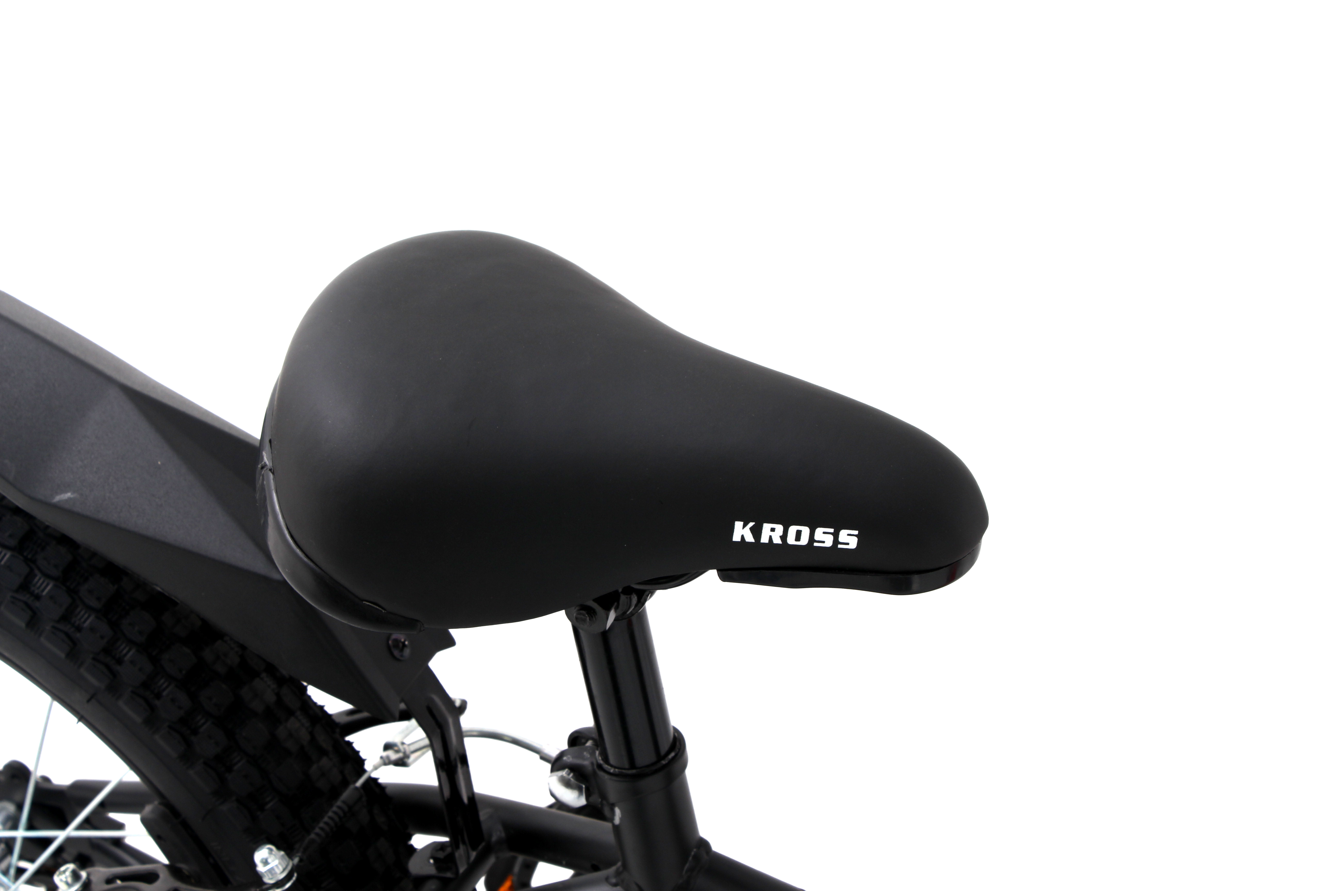 KROSS Spider 20T Single Speed Kids Bicycle for Boys & Girls | Steel Frame | V-Brakes | Matt Black