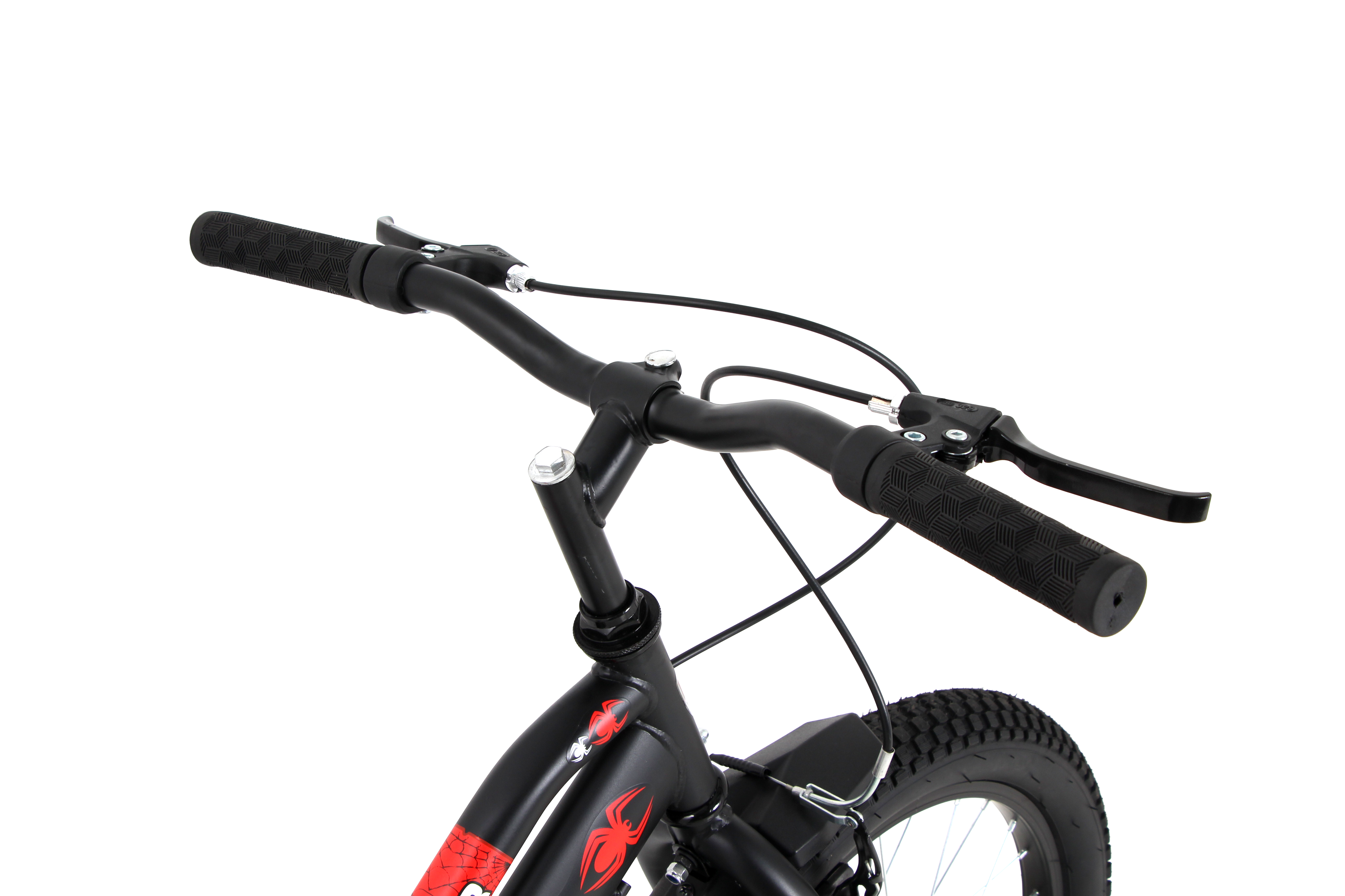 KROSS Spider 20T Single Speed Kids Bicycle for Boys & Girls | Steel Frame | V-Brakes | Matt Black