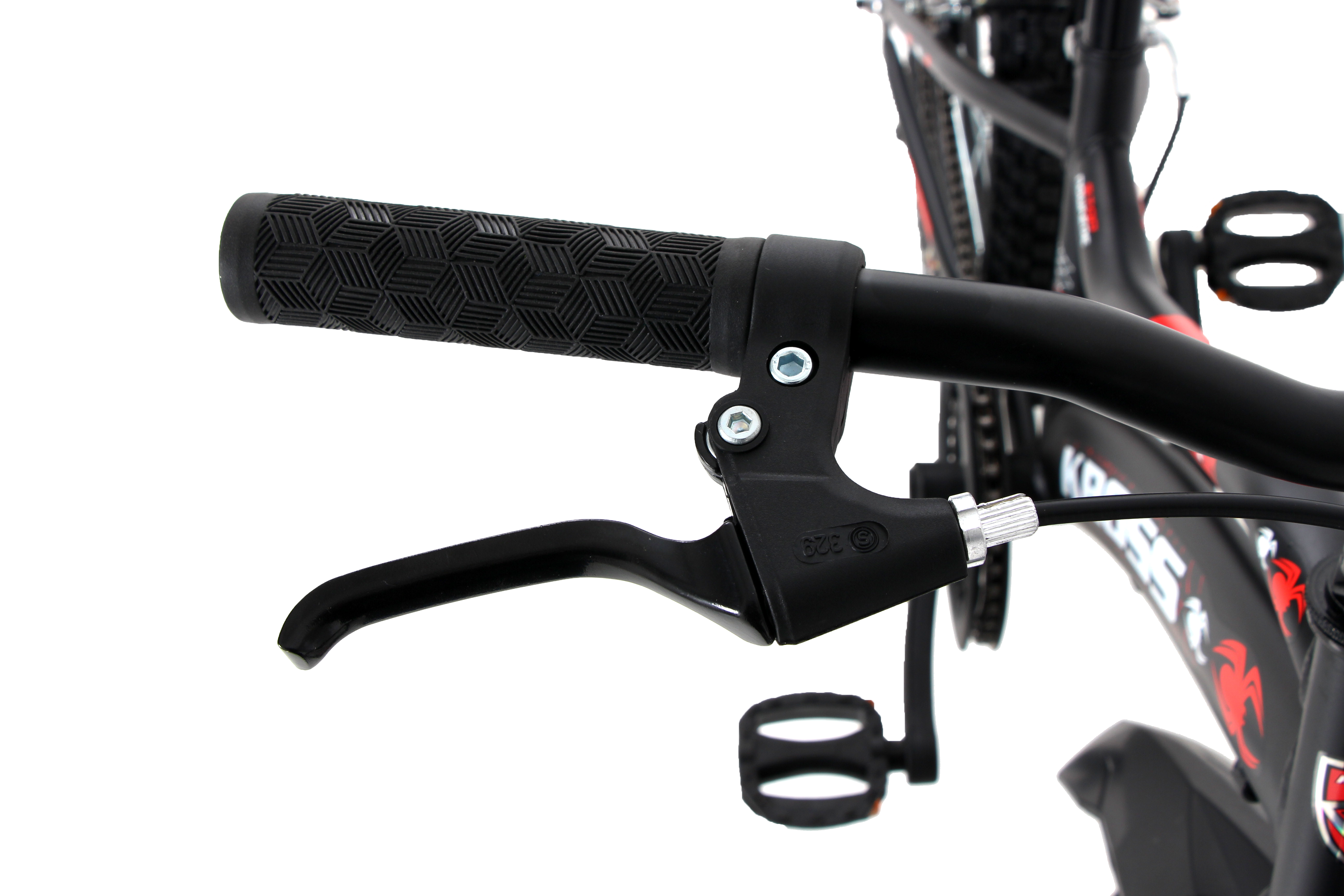 KROSS Spider 20T Single Speed Kids Bicycle for Boys & Girls | Steel Frame | V-Brakes | Matt Black