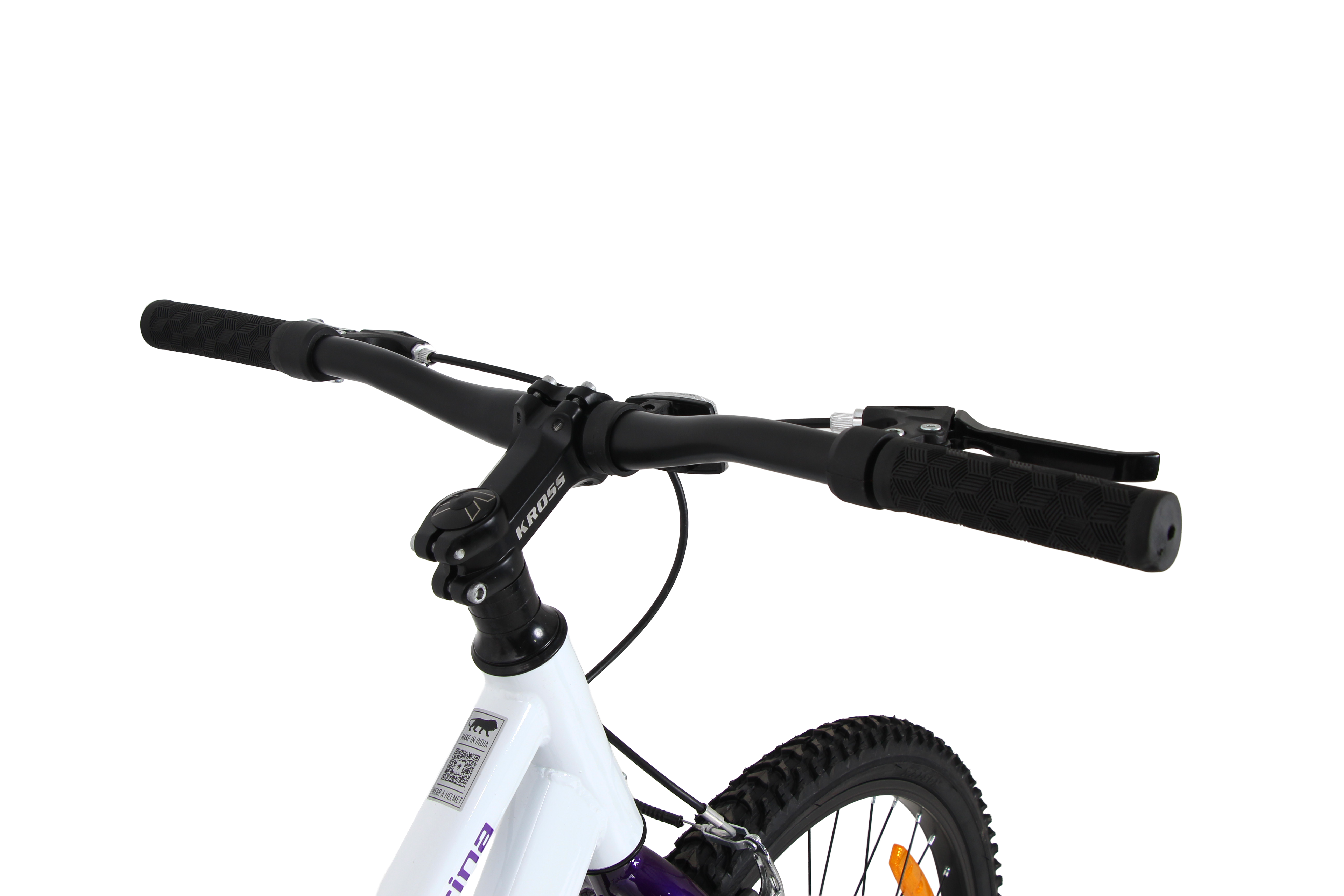 KROSS Marina 26T Single Speed Hybrid Lady Cycle | Alloy Rim | V-Brake | White-Purple