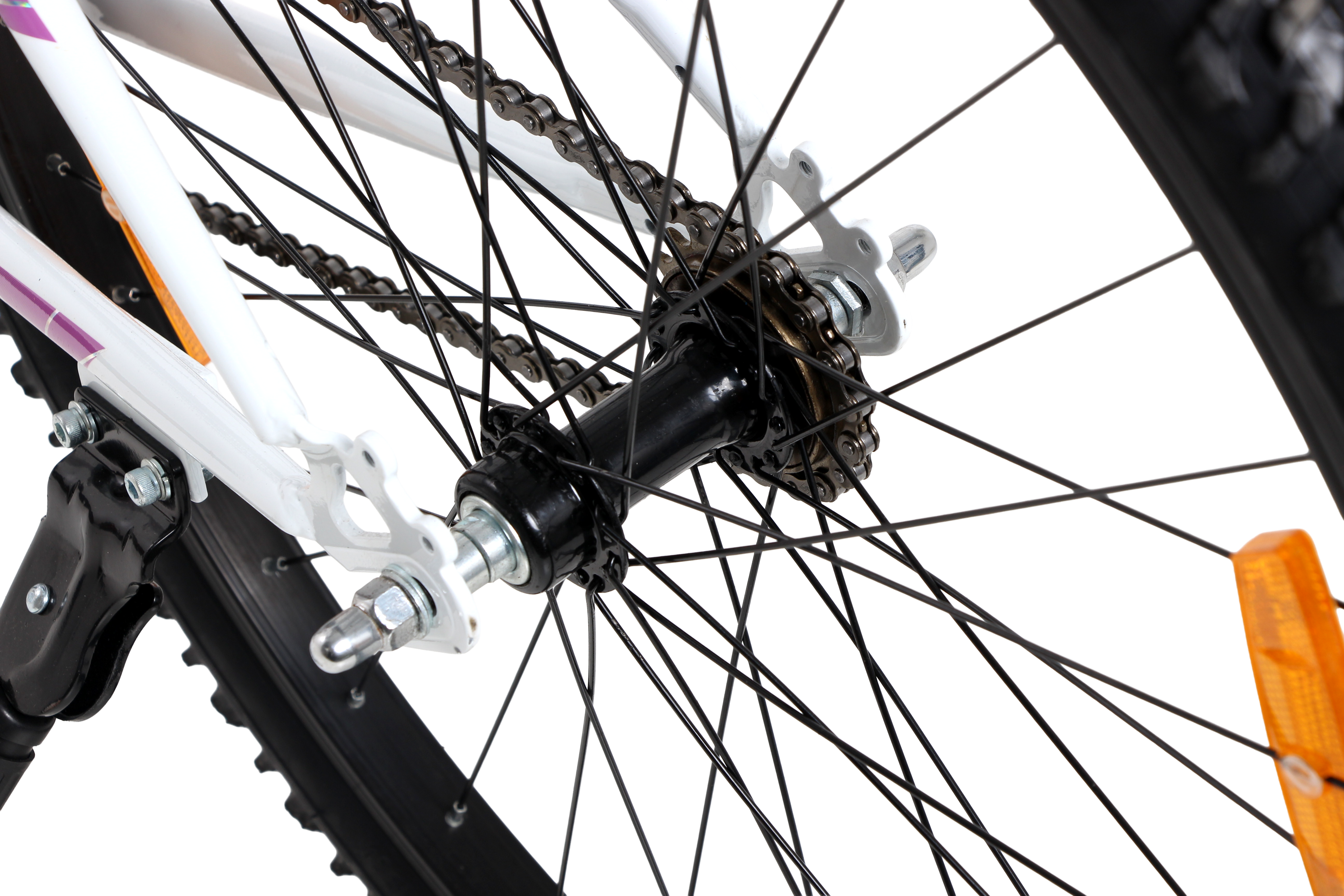 KROSS Marina 26T Single Speed Hybrid Lady Cycle | Alloy Rim | V-Brake | White-Purple