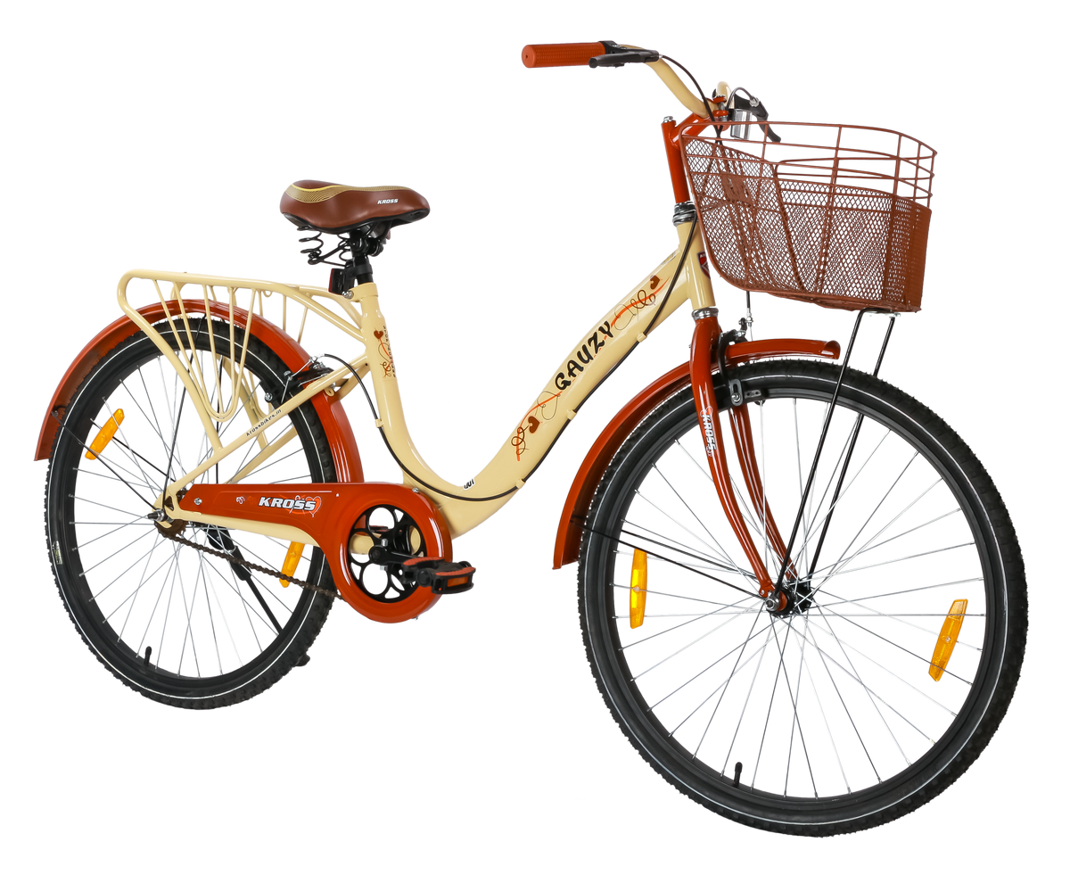 GAUZY KROSS 26T SS CREAM-BROWN ST/RM CKD