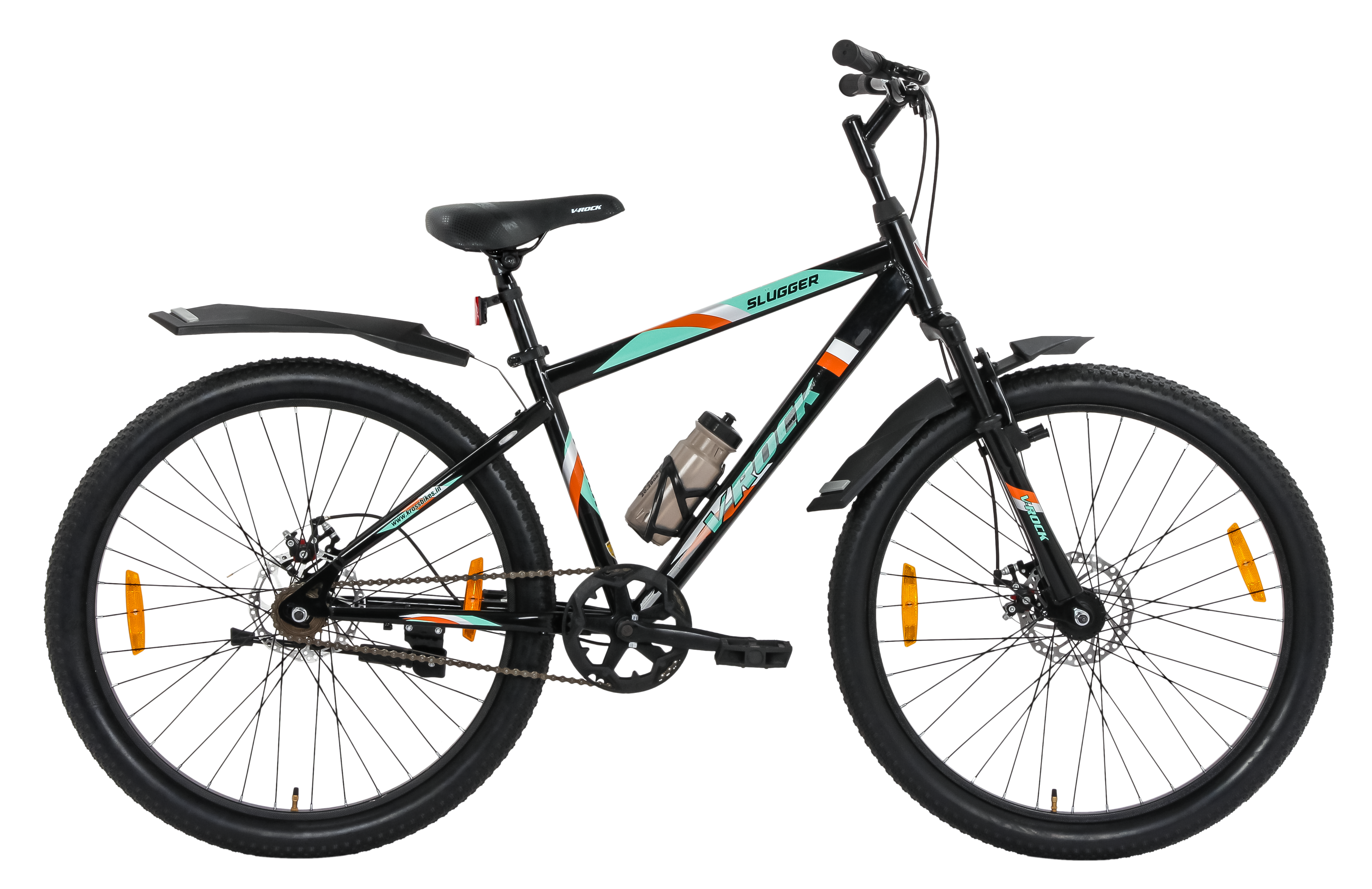 V Rock Slugger Single speed unisex Mountain Bike, Steel Frame