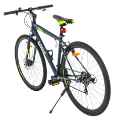 Control 28T Matt Blue Unisex Bike, 21 Speed Shimano, Steel Frame, Front Disc Rear V Brake