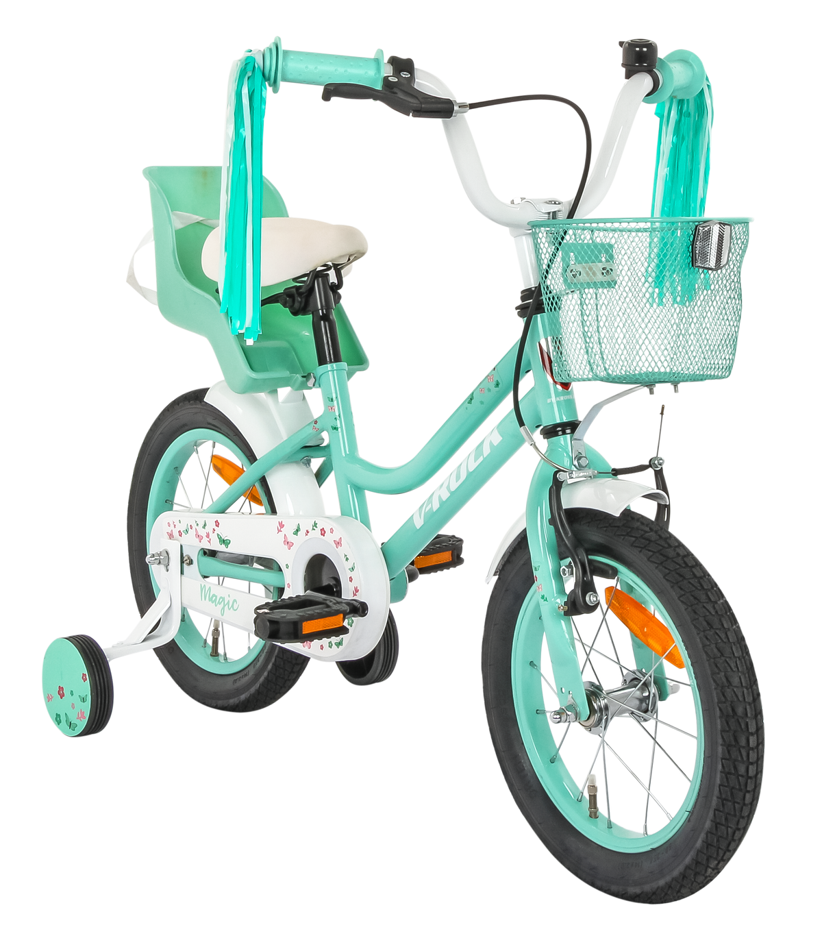 Magic 14T Turquoise Kids Bike, Steel Frame, Coaster Hub