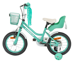 Magic 14T Turquoise Kids Bike, Steel Frame, Coaster Hub